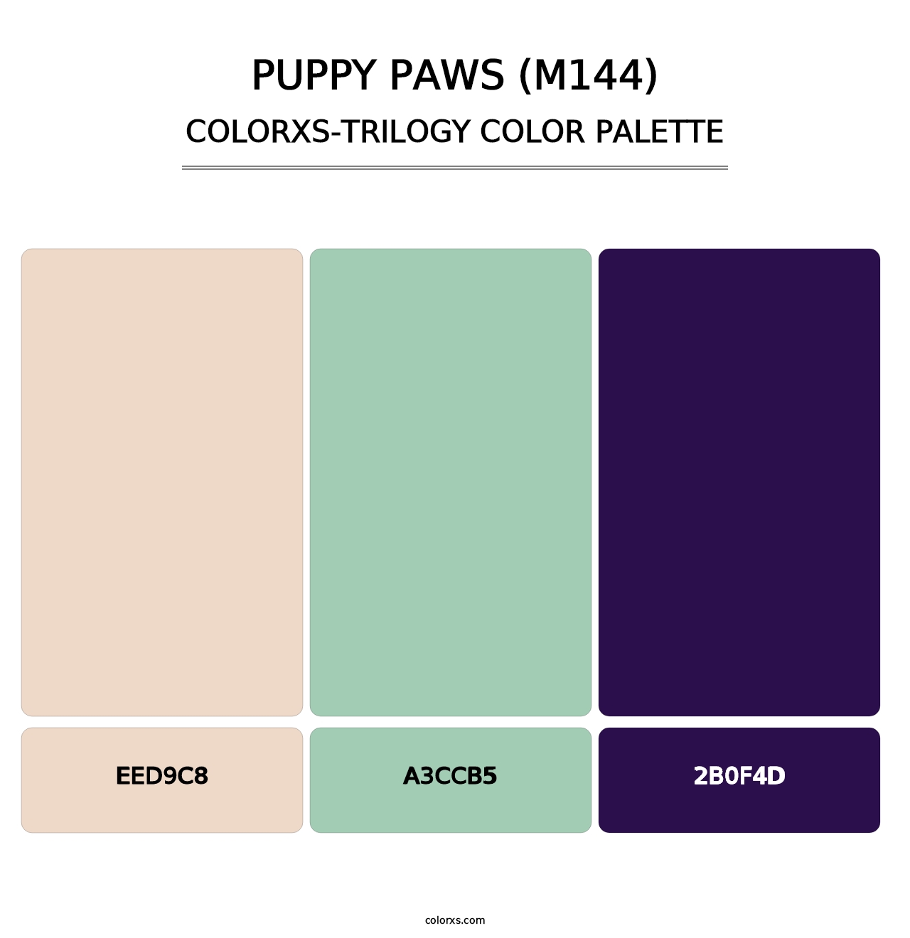 Puppy Paws (M144) - Colorxs Trilogy Palette