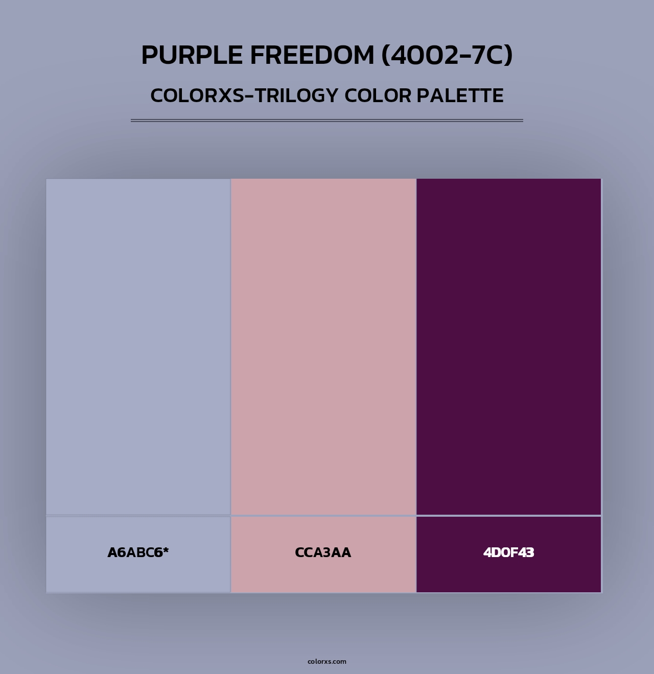 Purple Freedom (4002-7C) - Colorxs Trilogy Palette