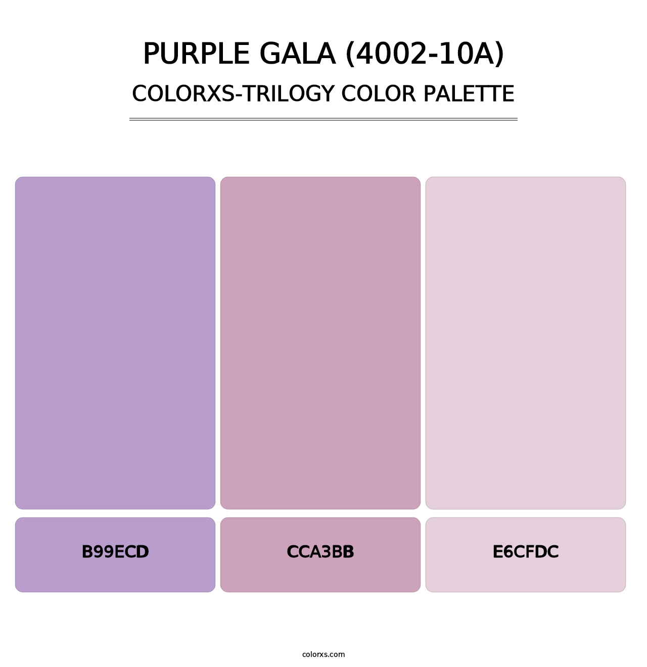 Purple Gala (4002-10A) - Colorxs Trilogy Palette