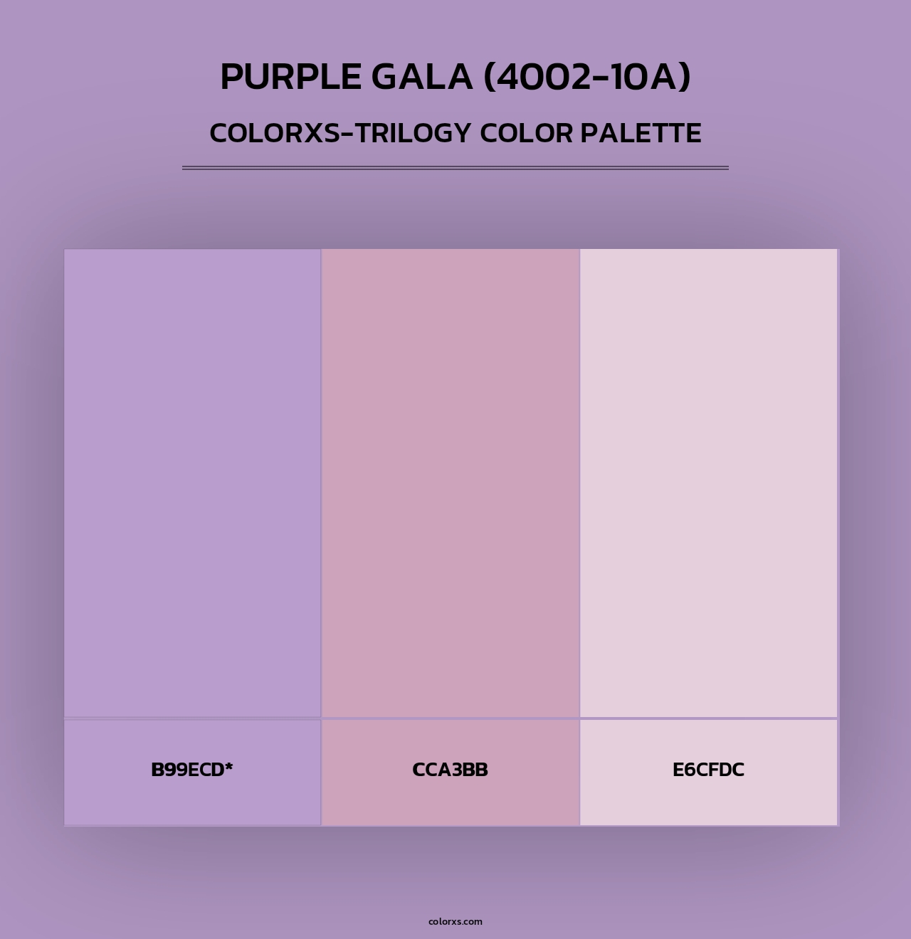 Purple Gala (4002-10A) - Colorxs Trilogy Palette