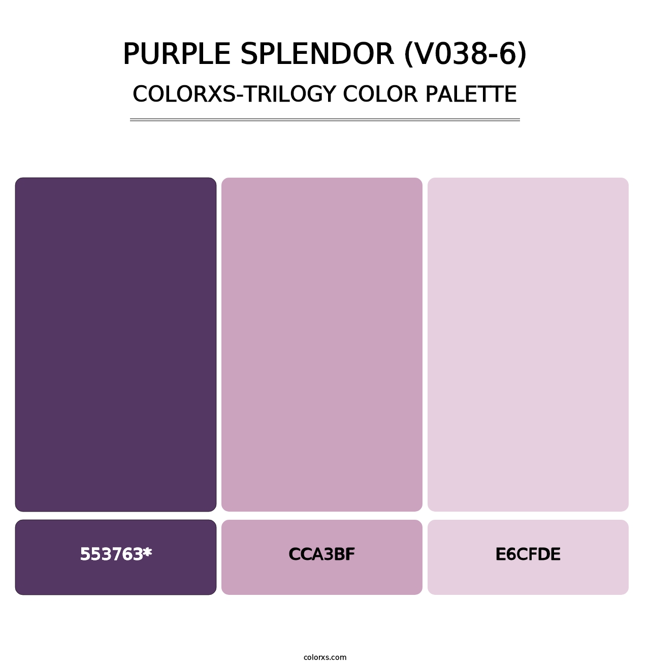Purple Splendor (V038-6) - Colorxs Trilogy Palette