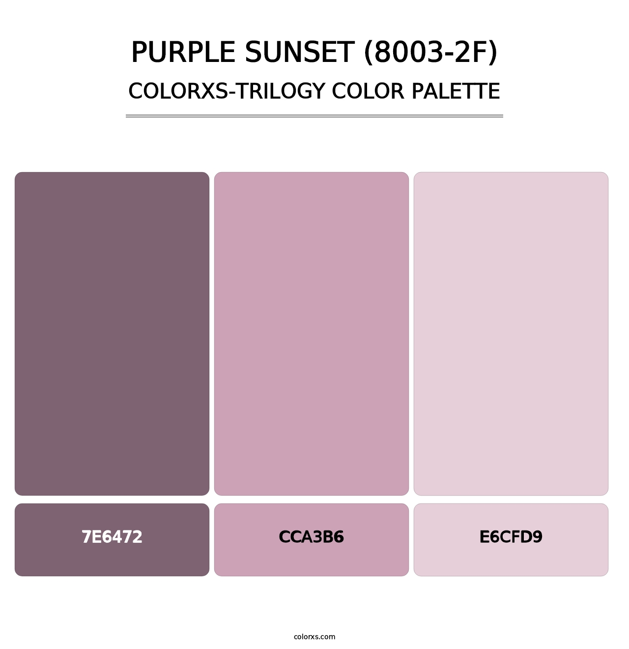 Purple Sunset (8003-2F) - Colorxs Trilogy Palette