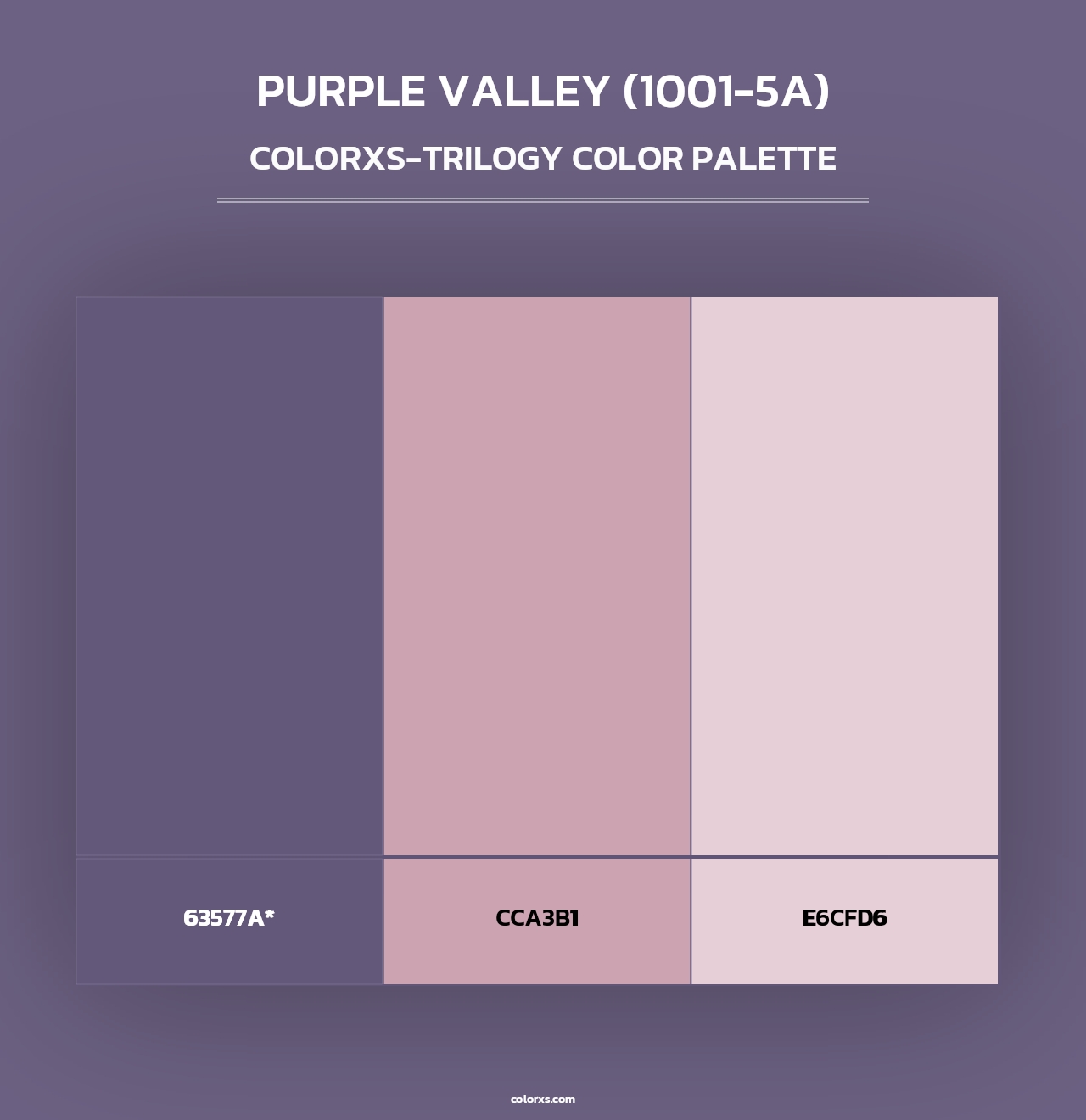 Purple Valley (1001-5A) - Colorxs Trilogy Palette