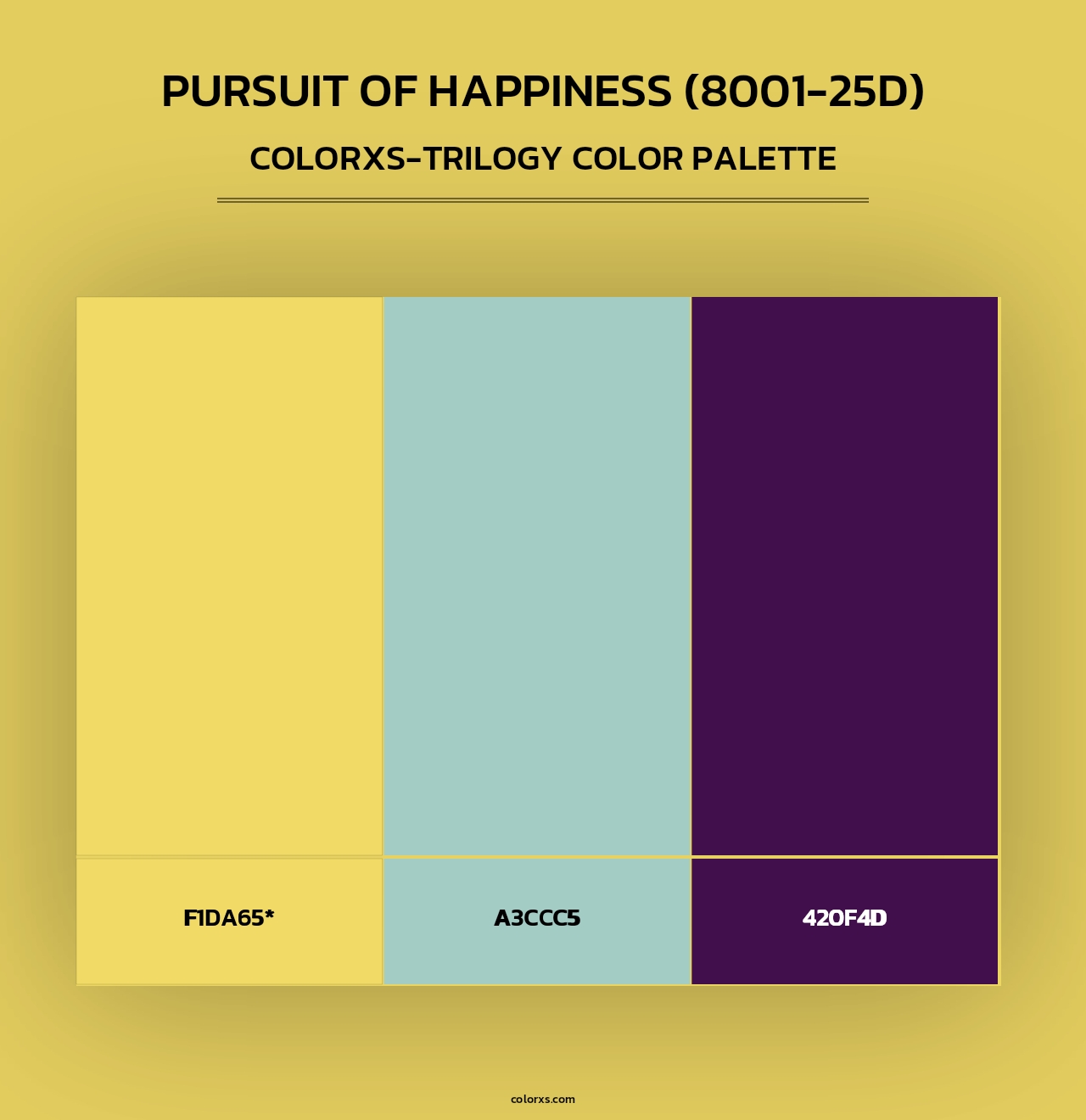Pursuit of Happiness (8001-25D) - Colorxs Trilogy Palette