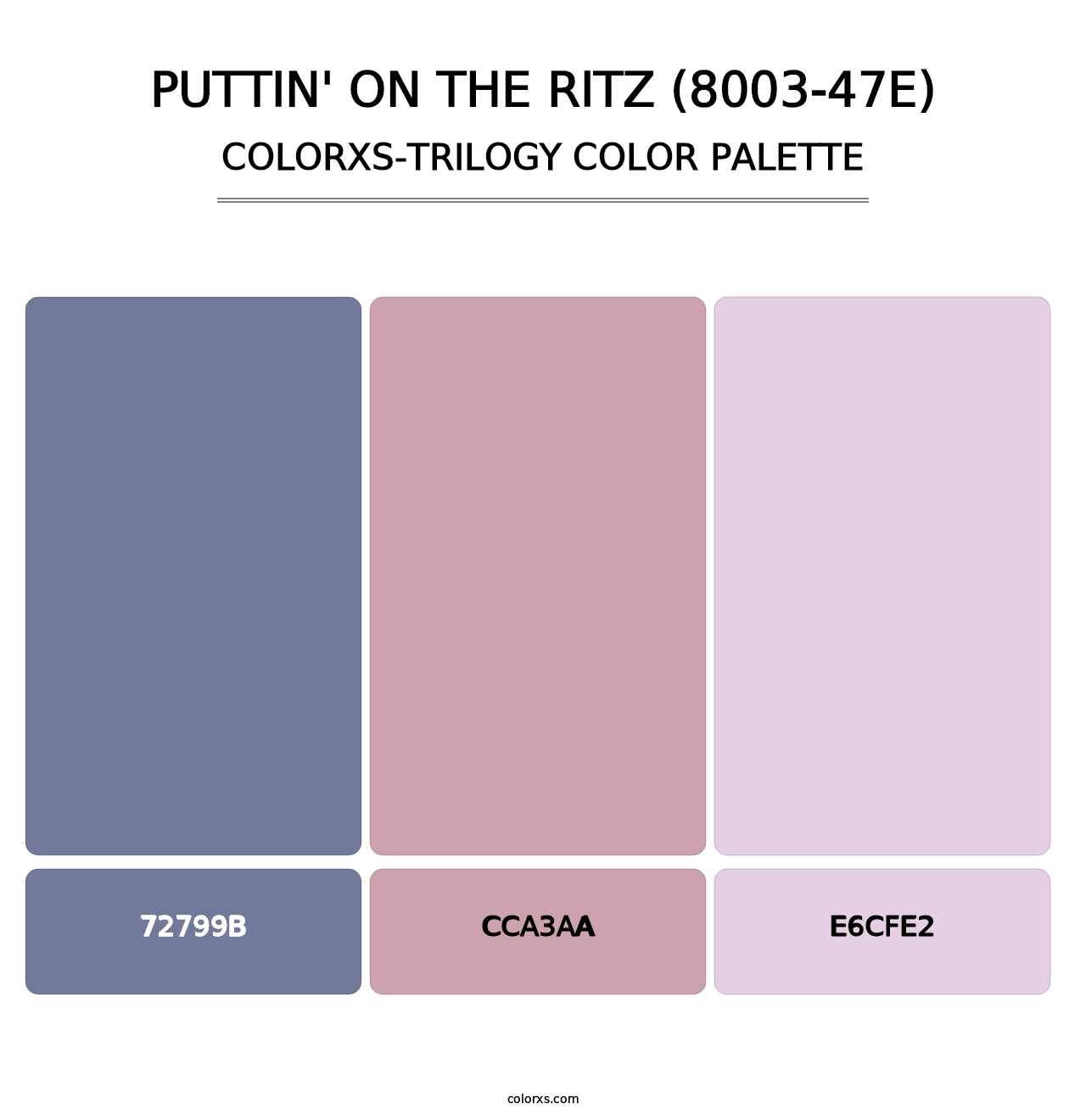 Puttin' on the Ritz (8003-47E) - Colorxs Trilogy Palette
