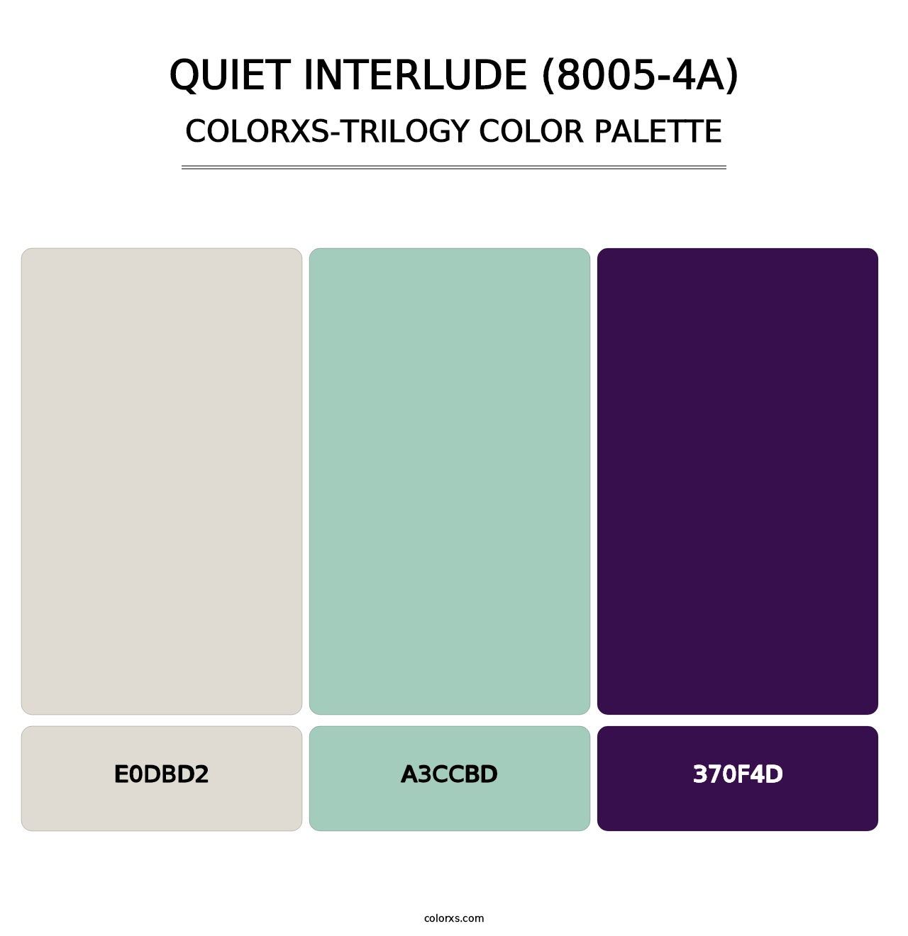 Quiet Interlude (8005-4A) - Colorxs Trilogy Palette