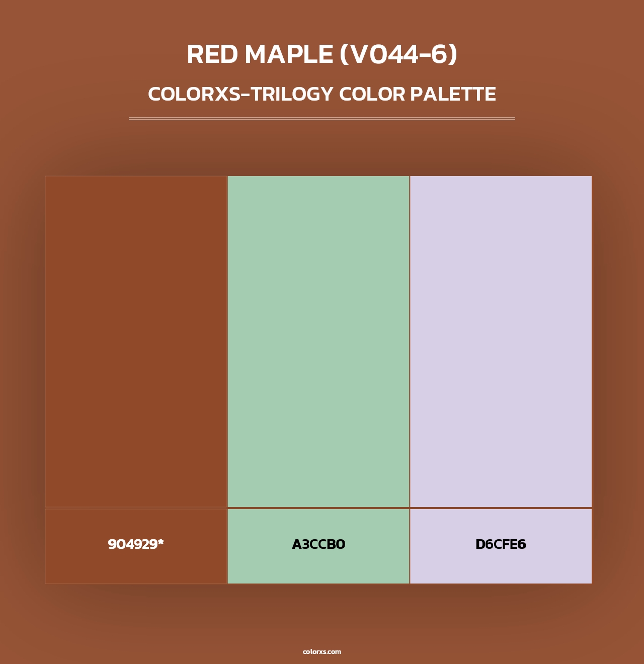 Red Maple (V044-6) - Colorxs Trilogy Palette
