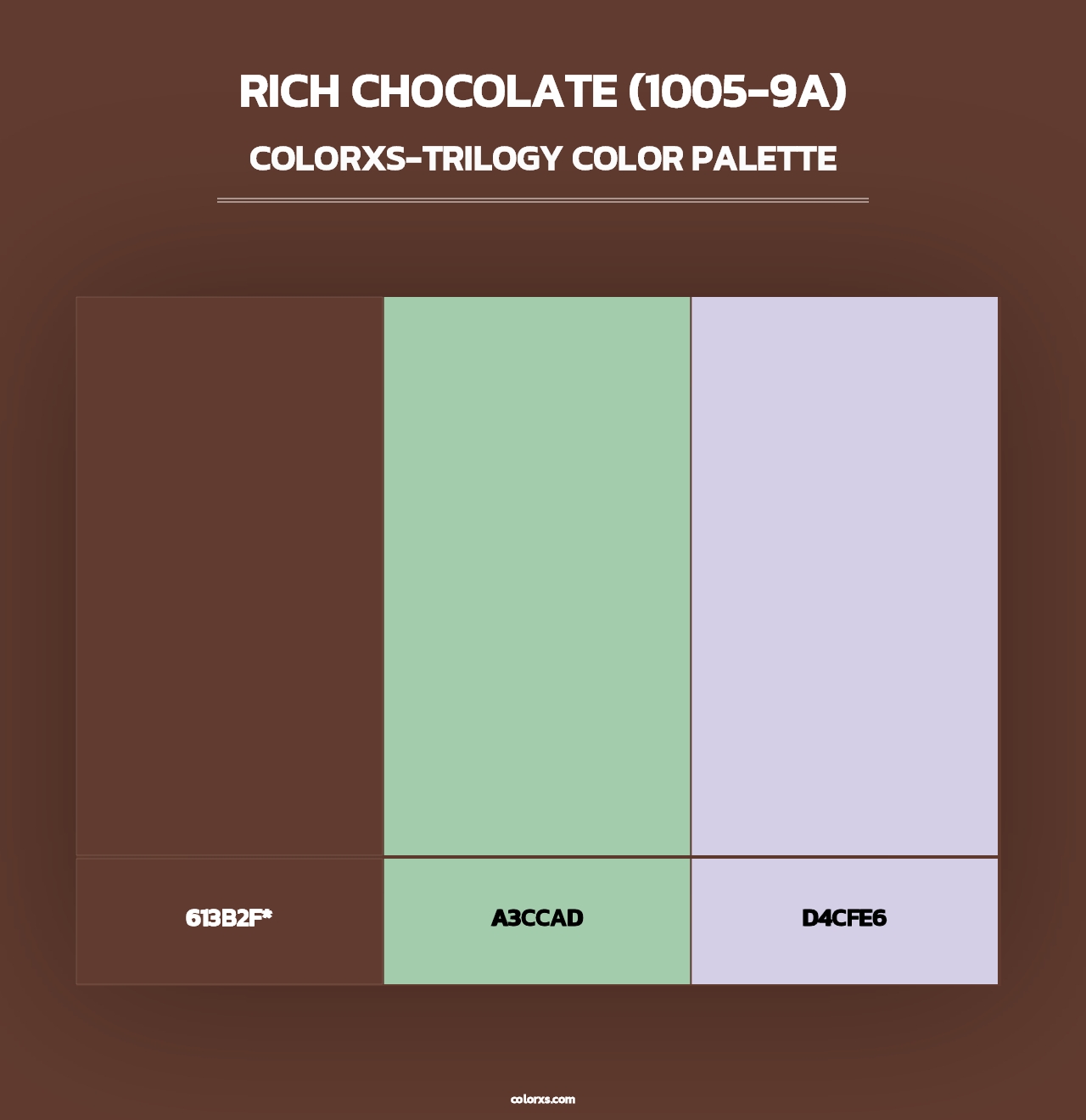 Rich Chocolate (1005-9A) - Colorxs Trilogy Palette