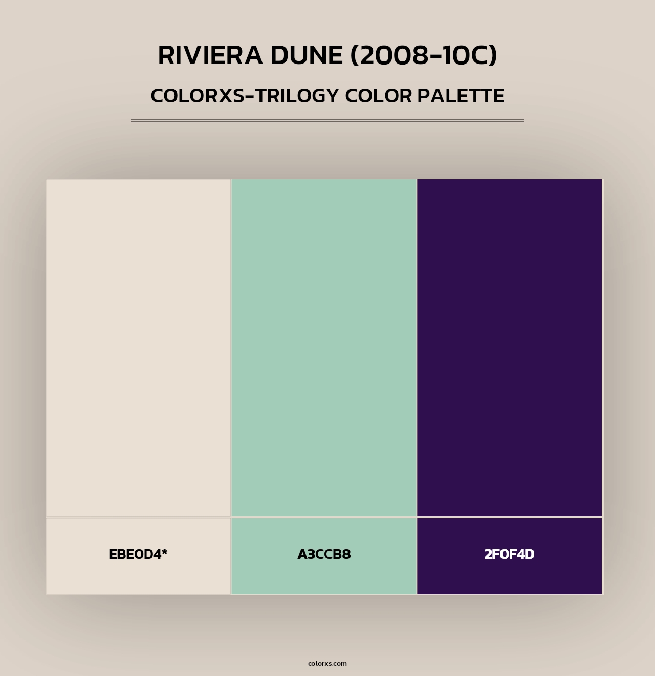 Riviera Dune (2008-10C) - Colorxs Trilogy Palette