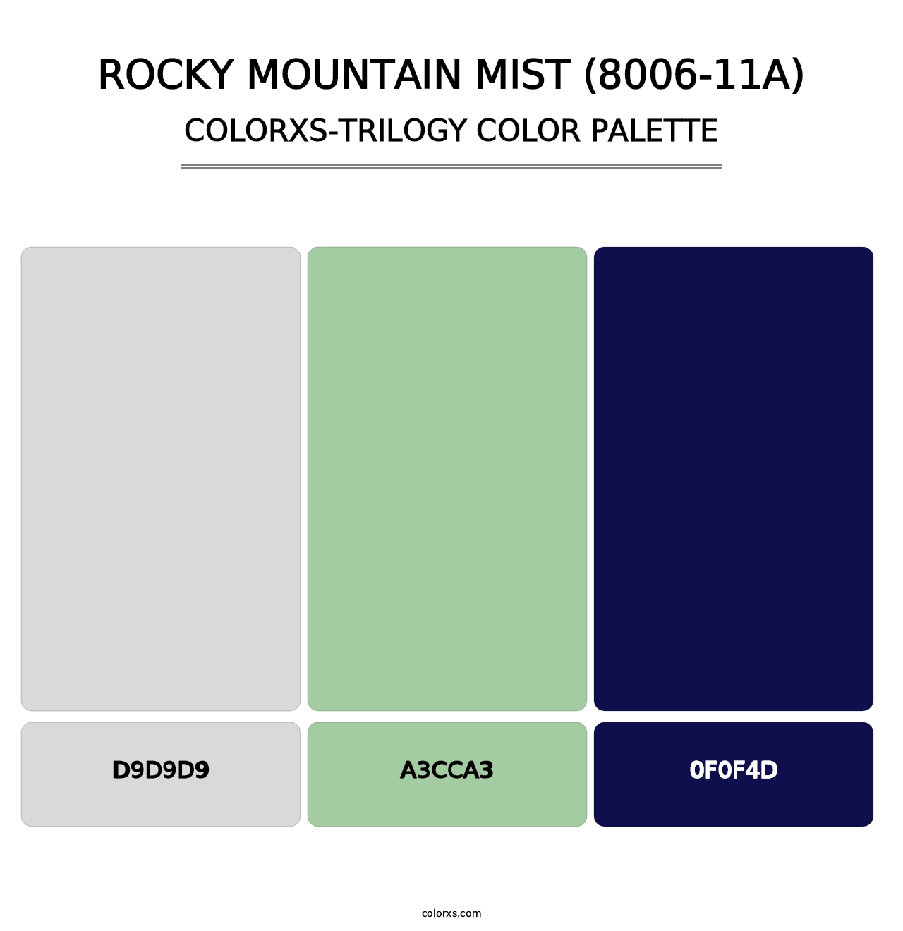 Rocky Mountain Mist (8006-11A) - Colorxs Trilogy Palette