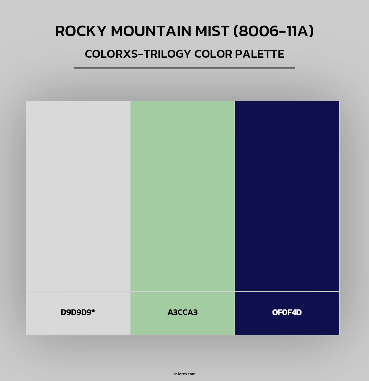 Rocky Mountain Mist (8006-11A) - Colorxs Trilogy Palette
