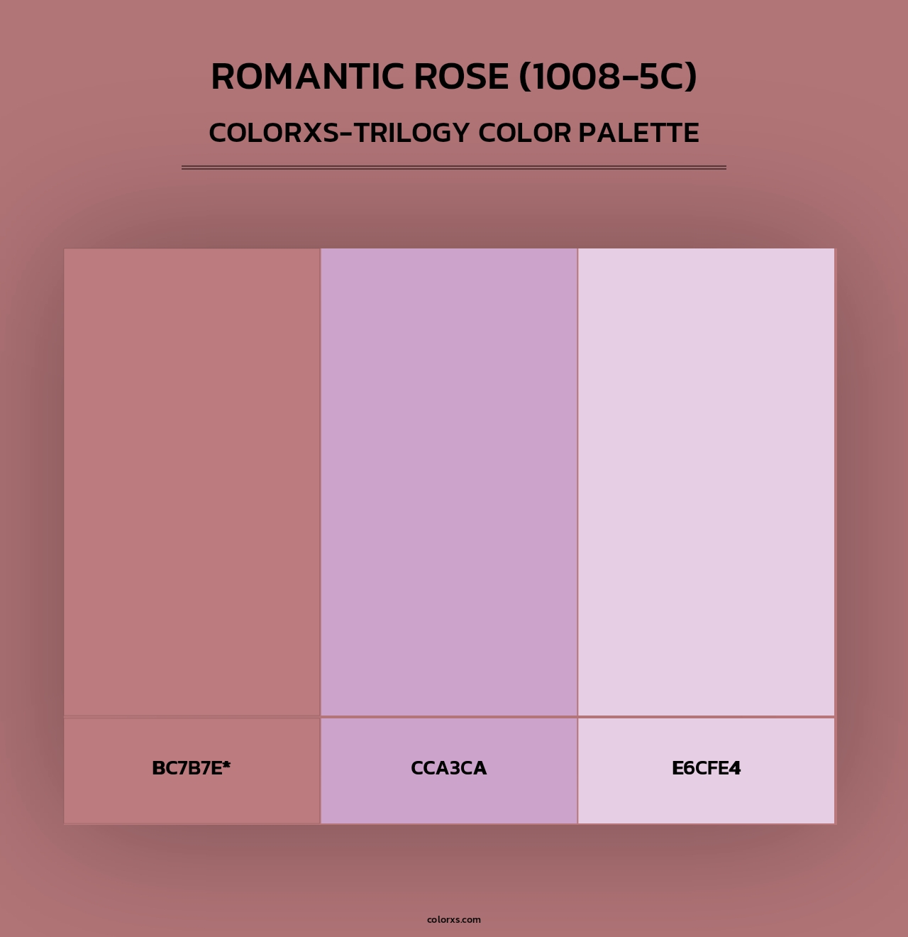 Romantic Rose (1008-5C) - Colorxs Trilogy Palette