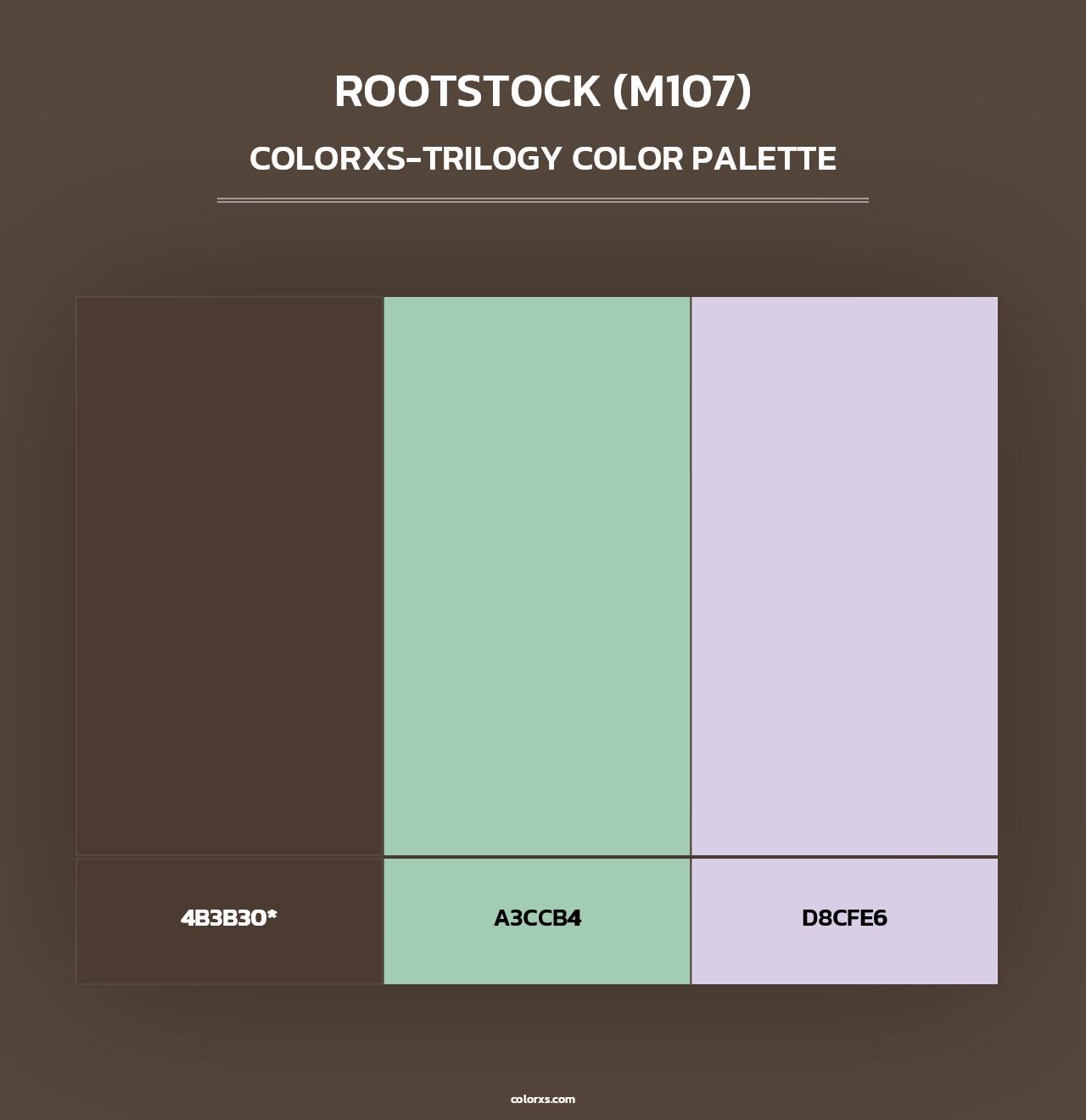 Rootstock (M107) - Colorxs Trilogy Palette