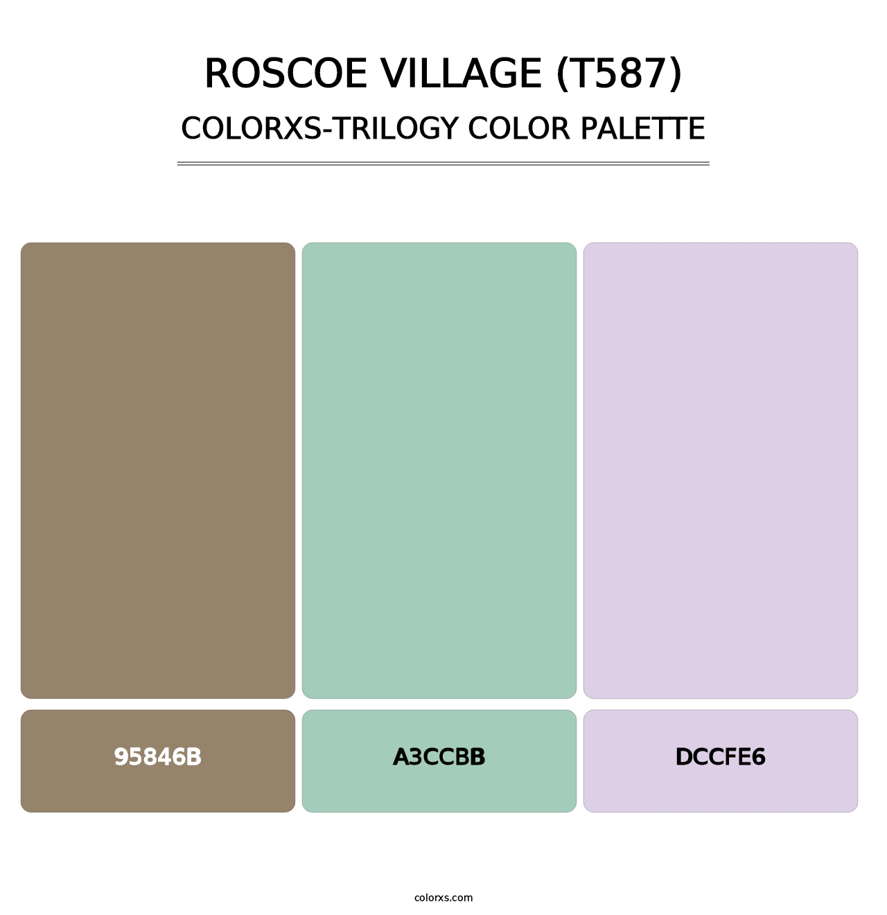 Roscoe Village (T587) - Colorxs Trilogy Palette