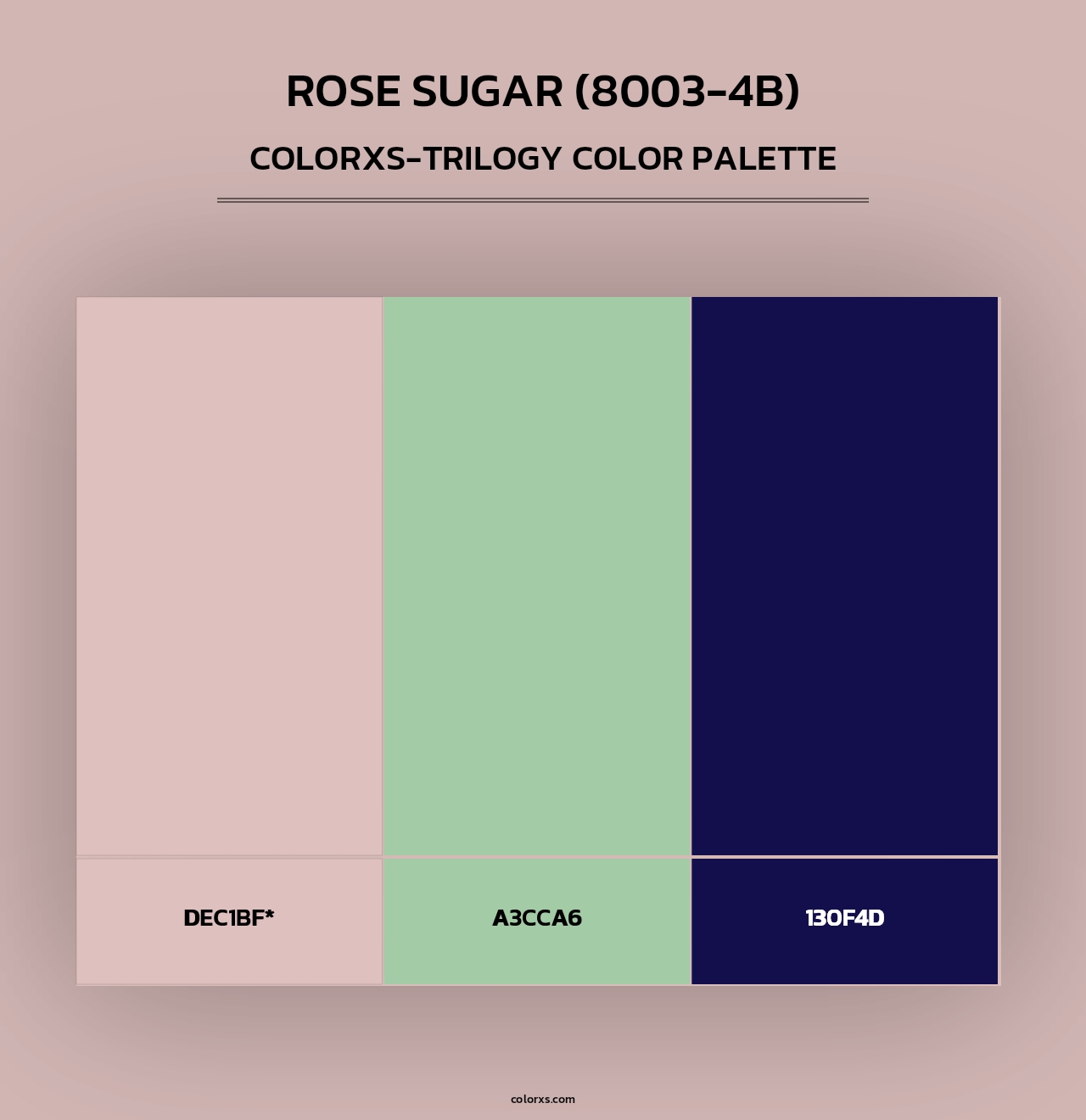 Rose Sugar (8003-4B) - Colorxs Trilogy Palette