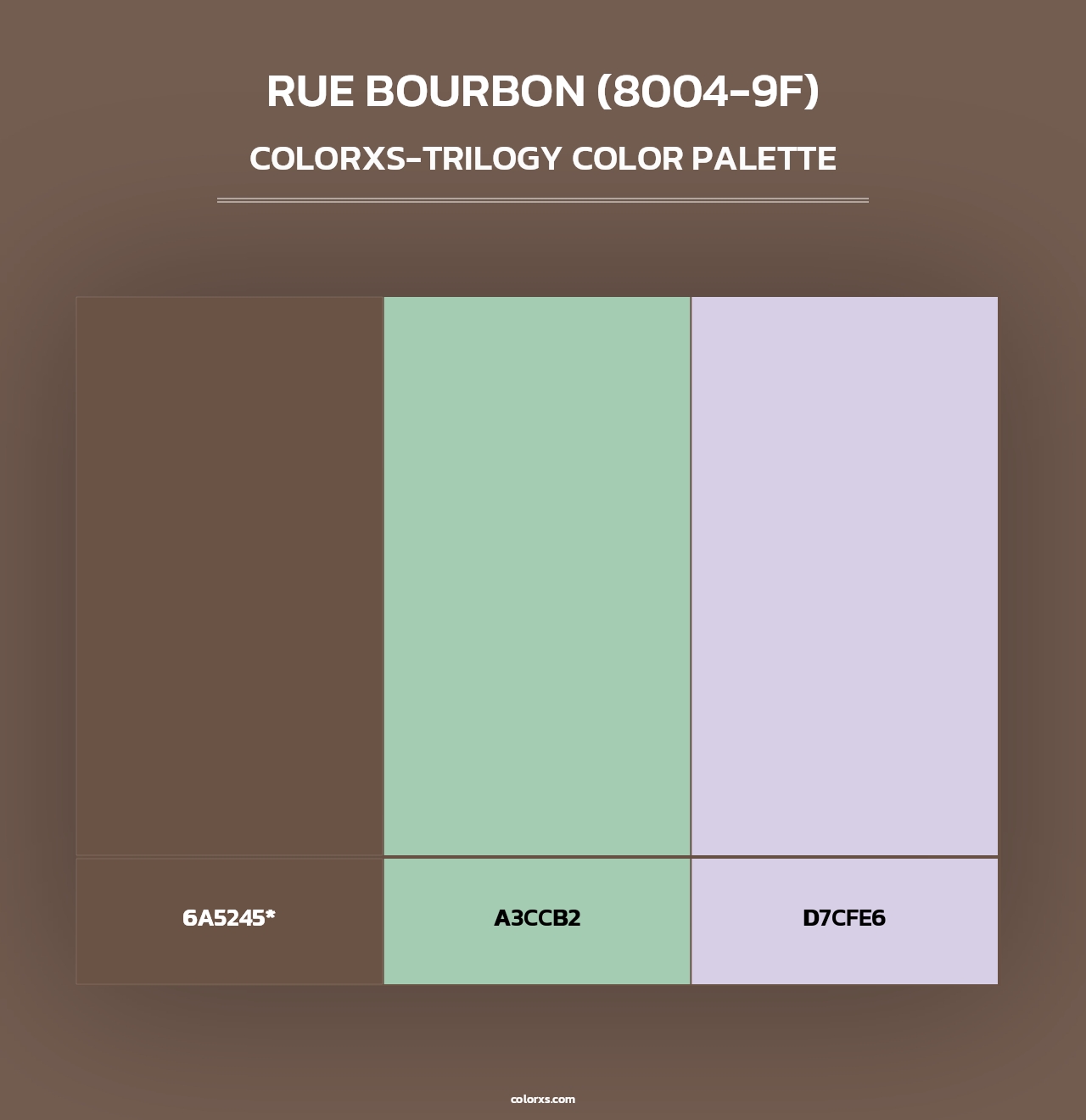 Rue Bourbon (8004-9F) - Colorxs Trilogy Palette