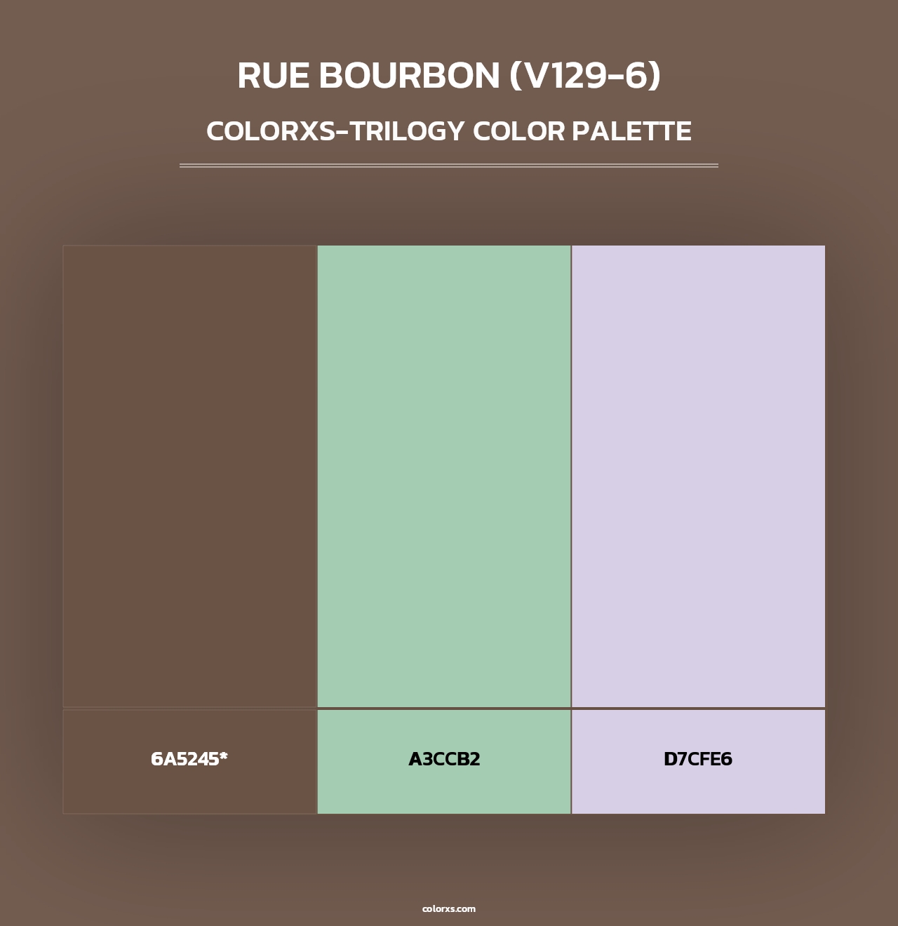 Rue Bourbon (V129-6) - Colorxs Trilogy Palette