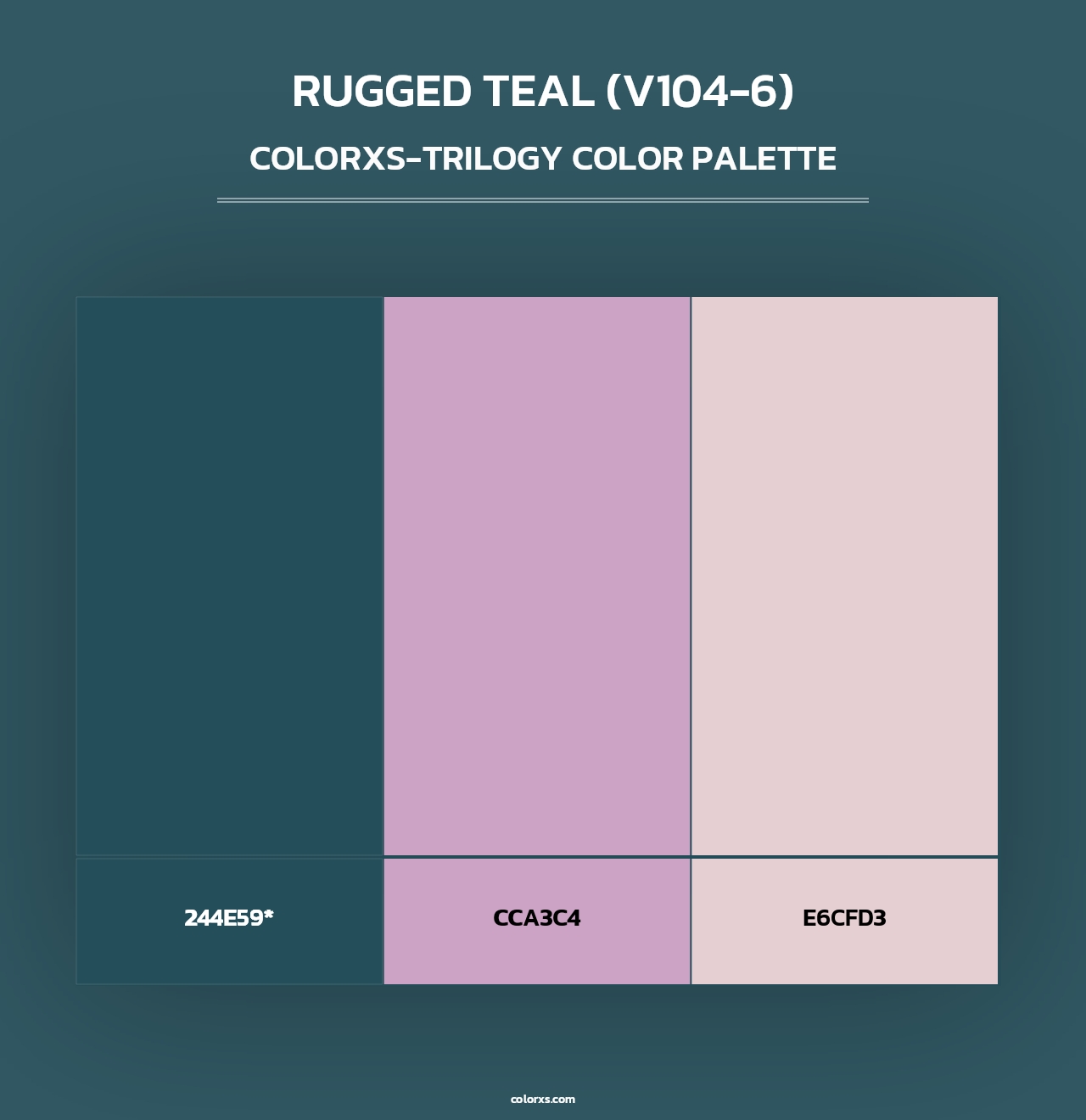 Rugged Teal (V104-6) - Colorxs Trilogy Palette