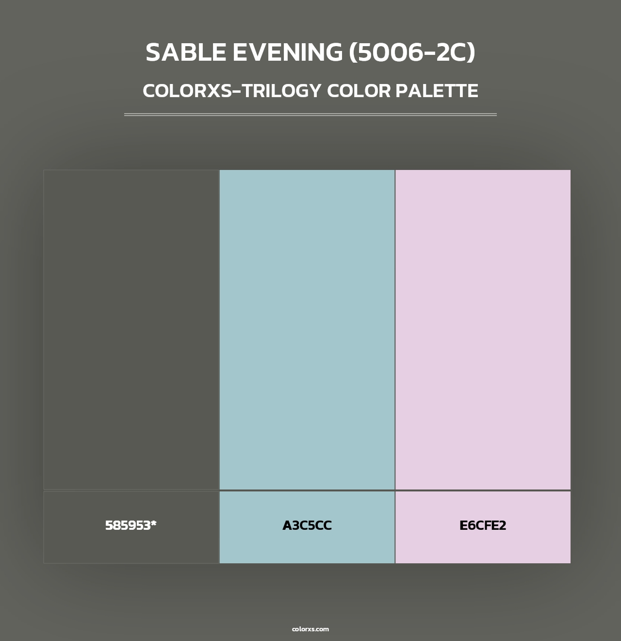 Sable Evening (5006-2C) - Colorxs Trilogy Palette