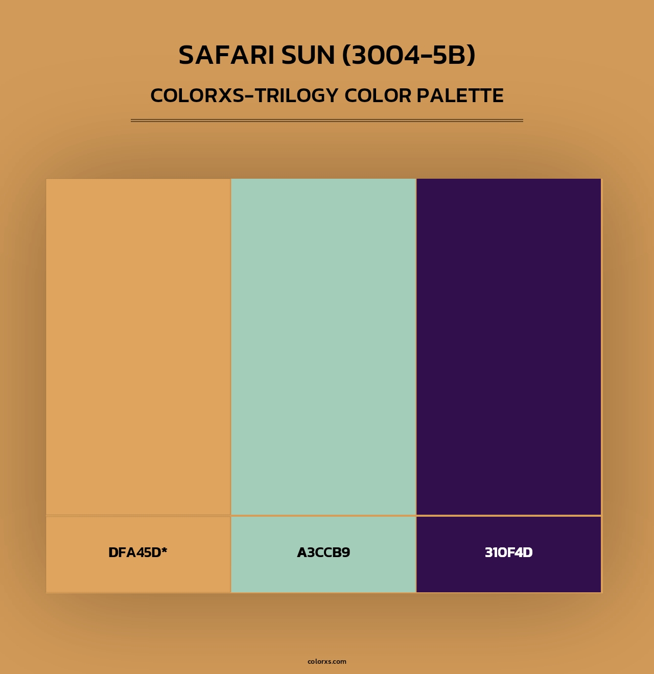 Safari Sun (3004-5B) - Colorxs Trilogy Palette