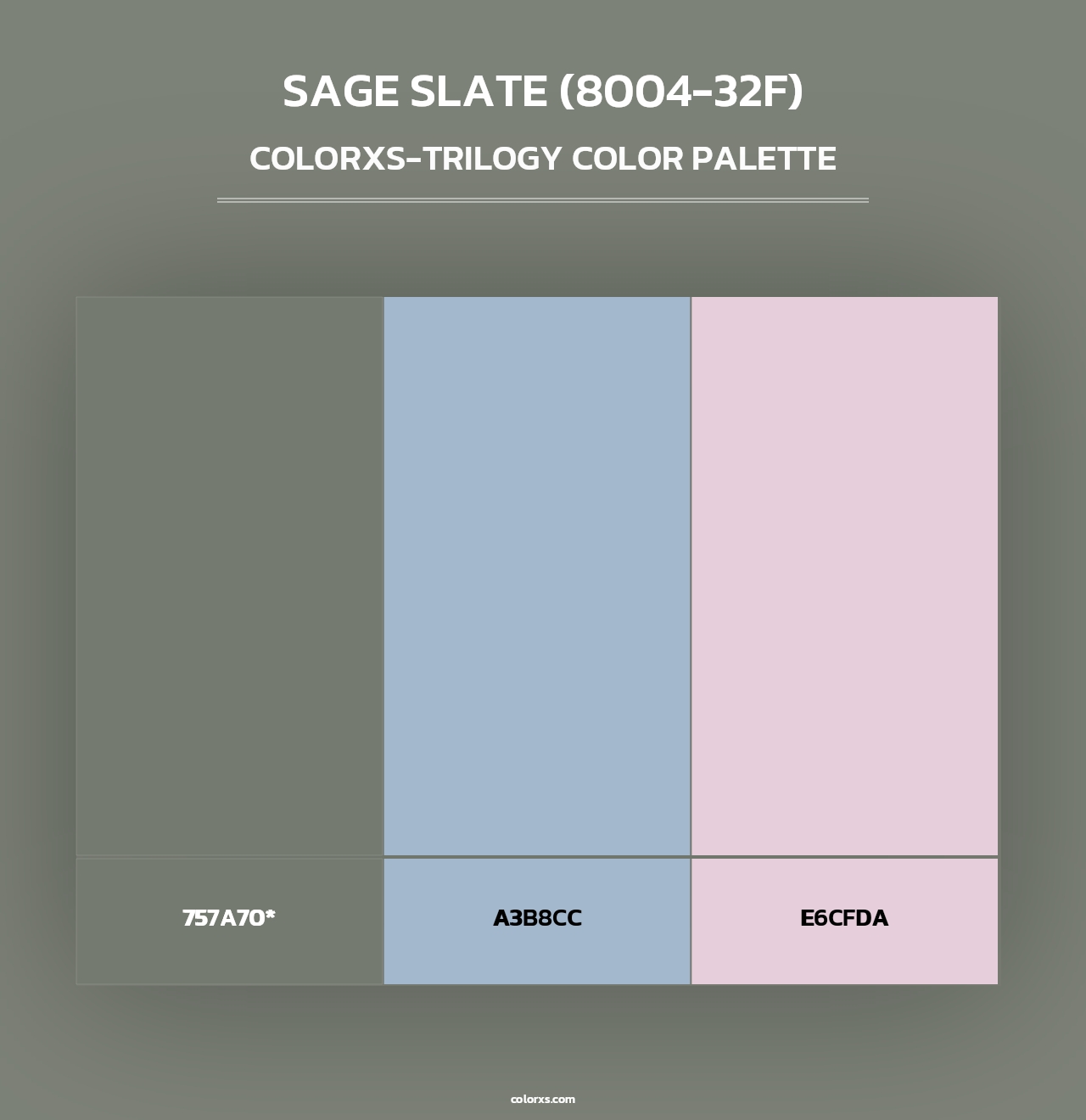 Sage Slate (8004-32F) - Colorxs Trilogy Palette
