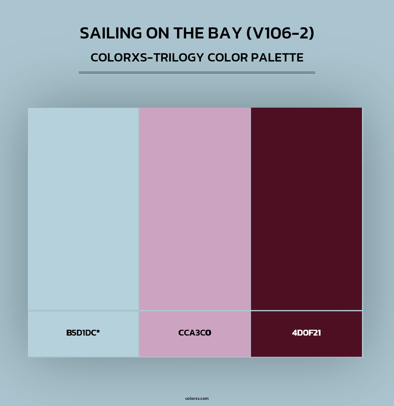 Sailing on the Bay (V106-2) - Colorxs Trilogy Palette