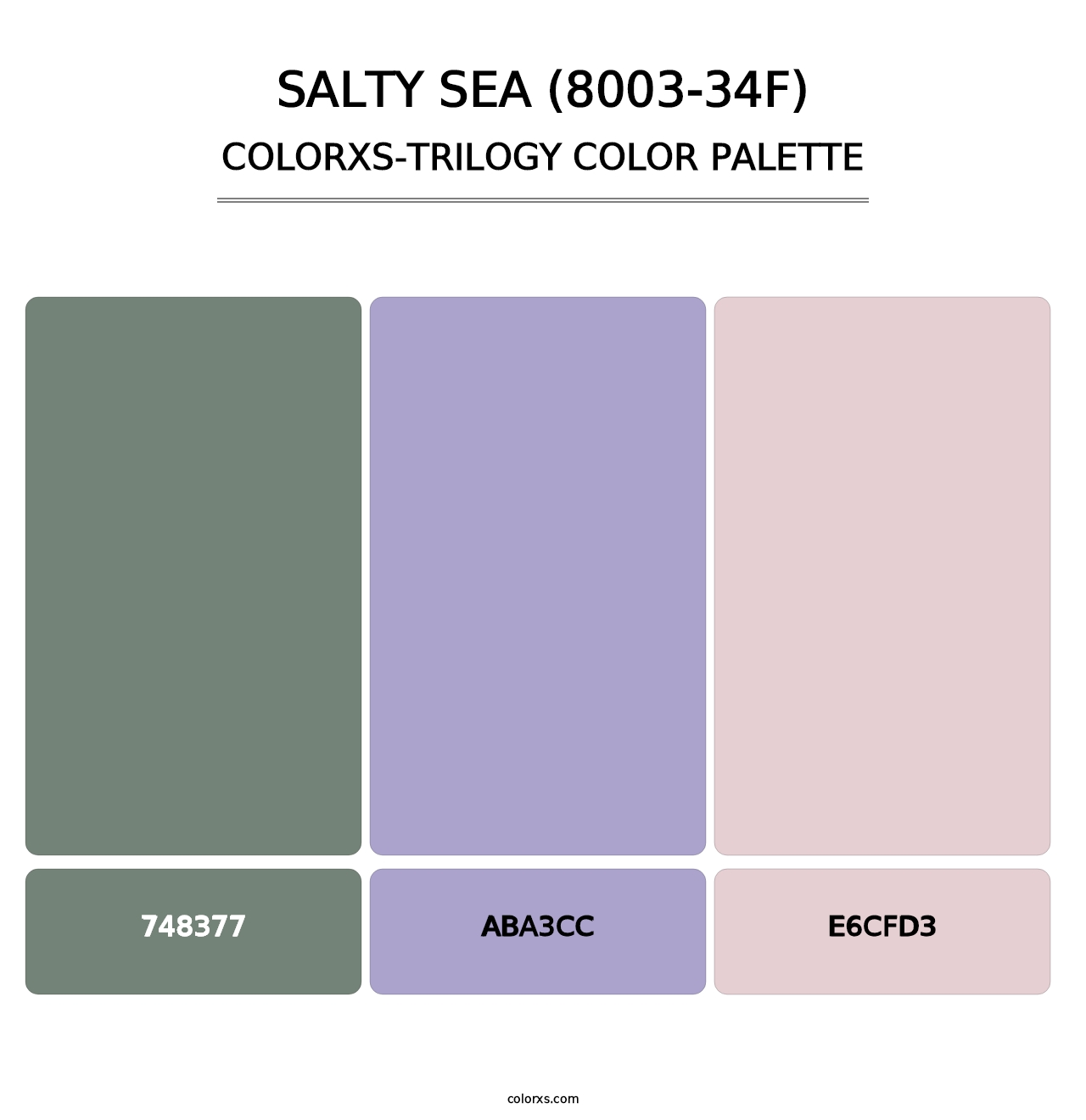 Salty Sea (8003-34F) - Colorxs Trilogy Palette
