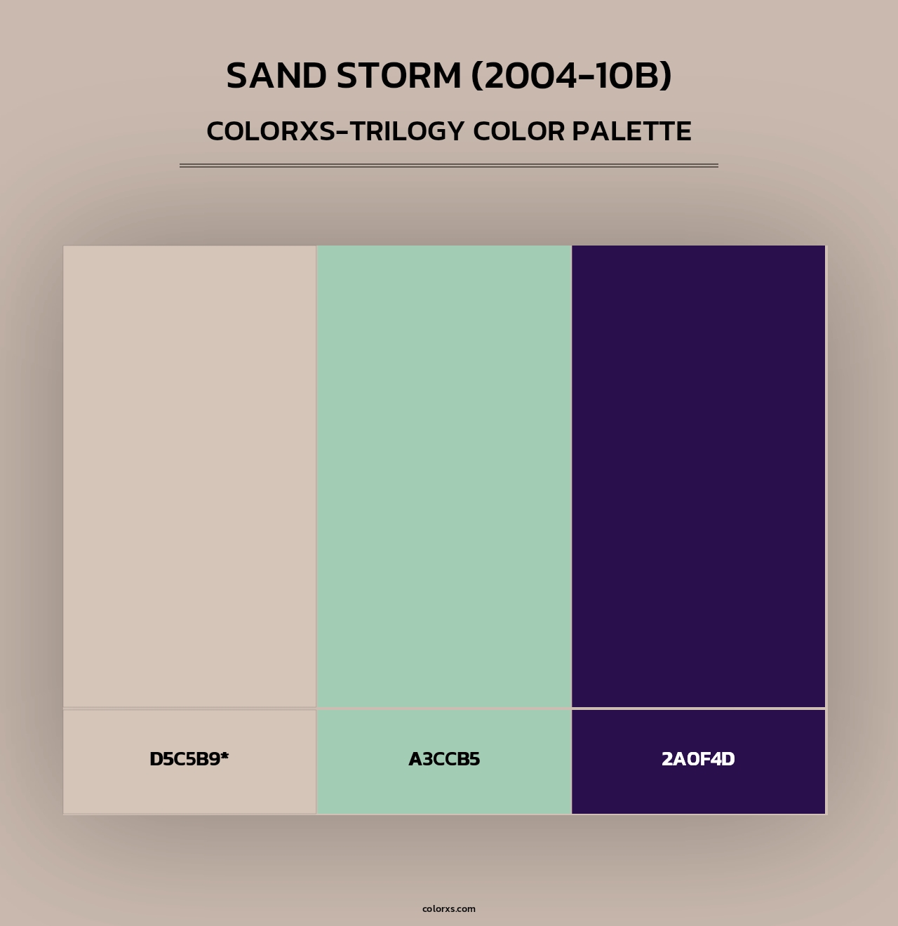 Sand Storm (2004-10B) - Colorxs Trilogy Palette