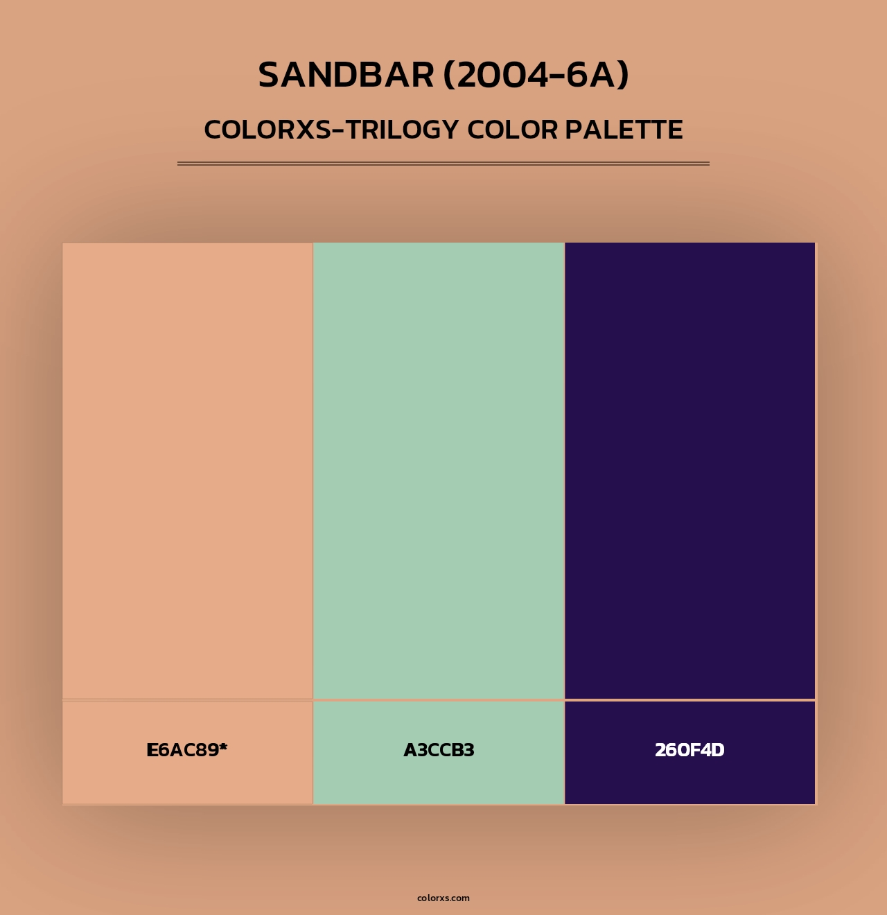 Sandbar (2004-6A) - Colorxs Trilogy Palette