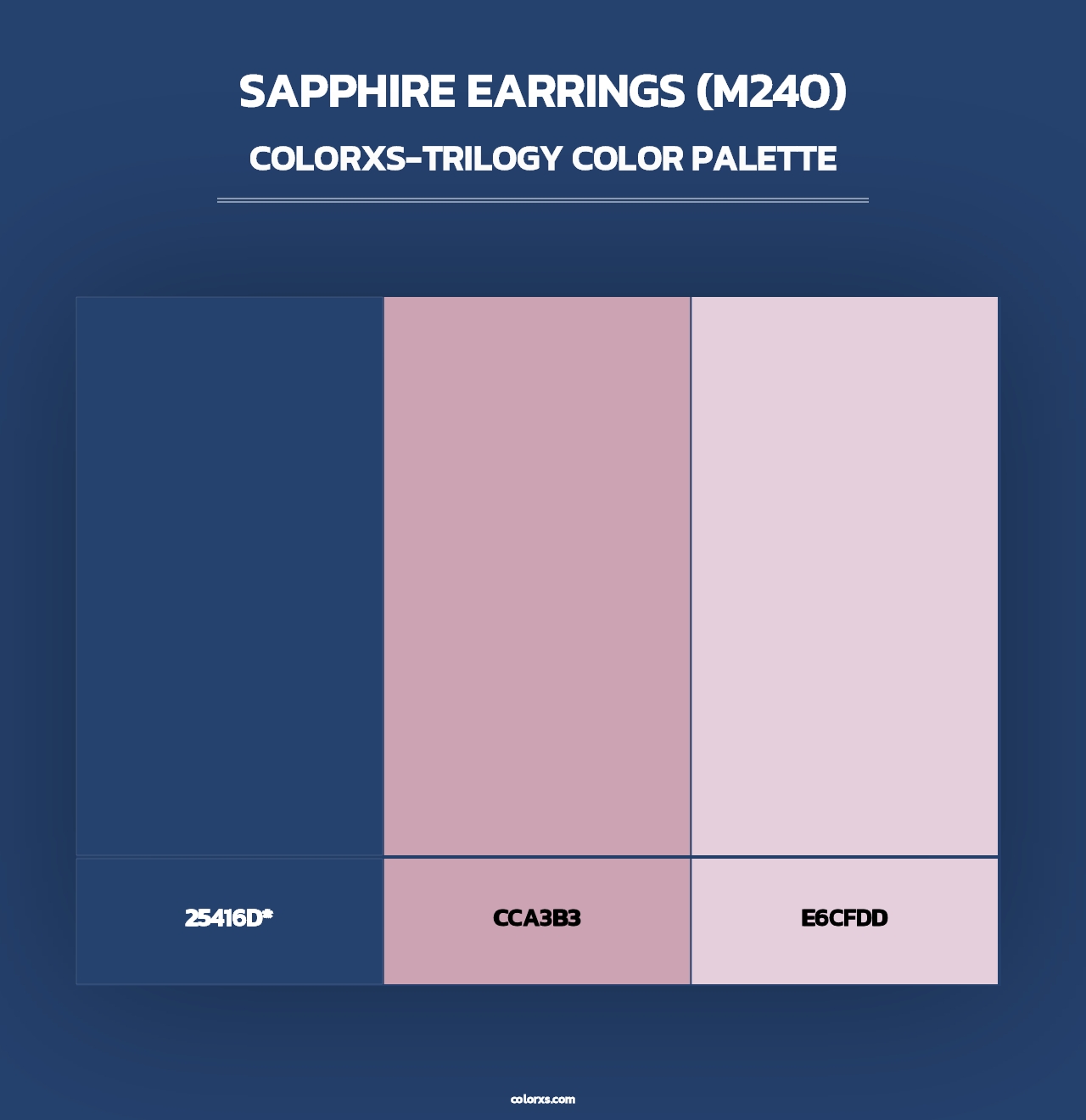 Sapphire Earrings (M240) - Colorxs Trilogy Palette