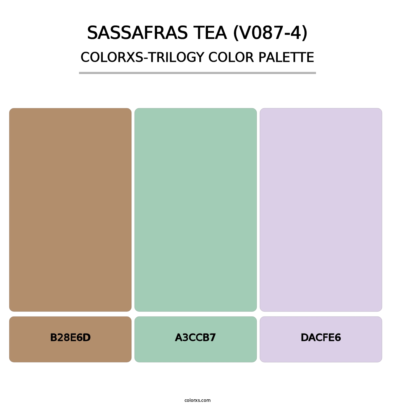 Sassafras Tea (V087-4) - Colorxs Trilogy Palette