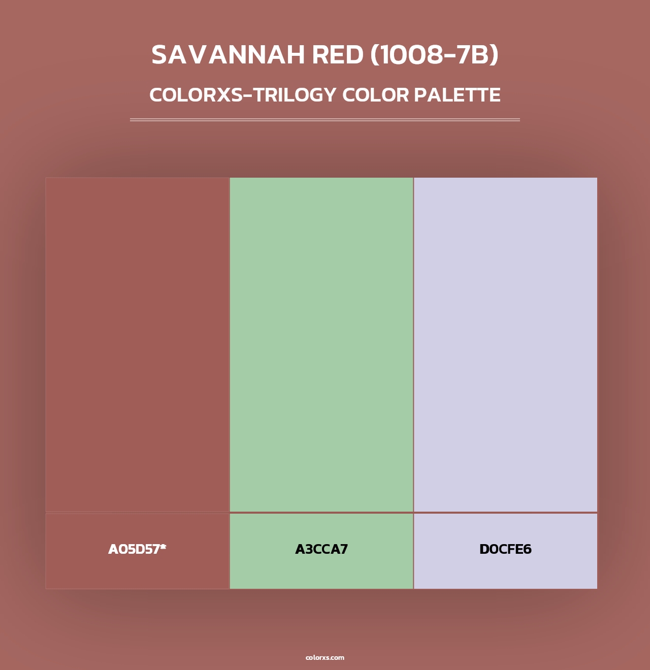 Savannah Red (1008-7B) - Colorxs Trilogy Palette
