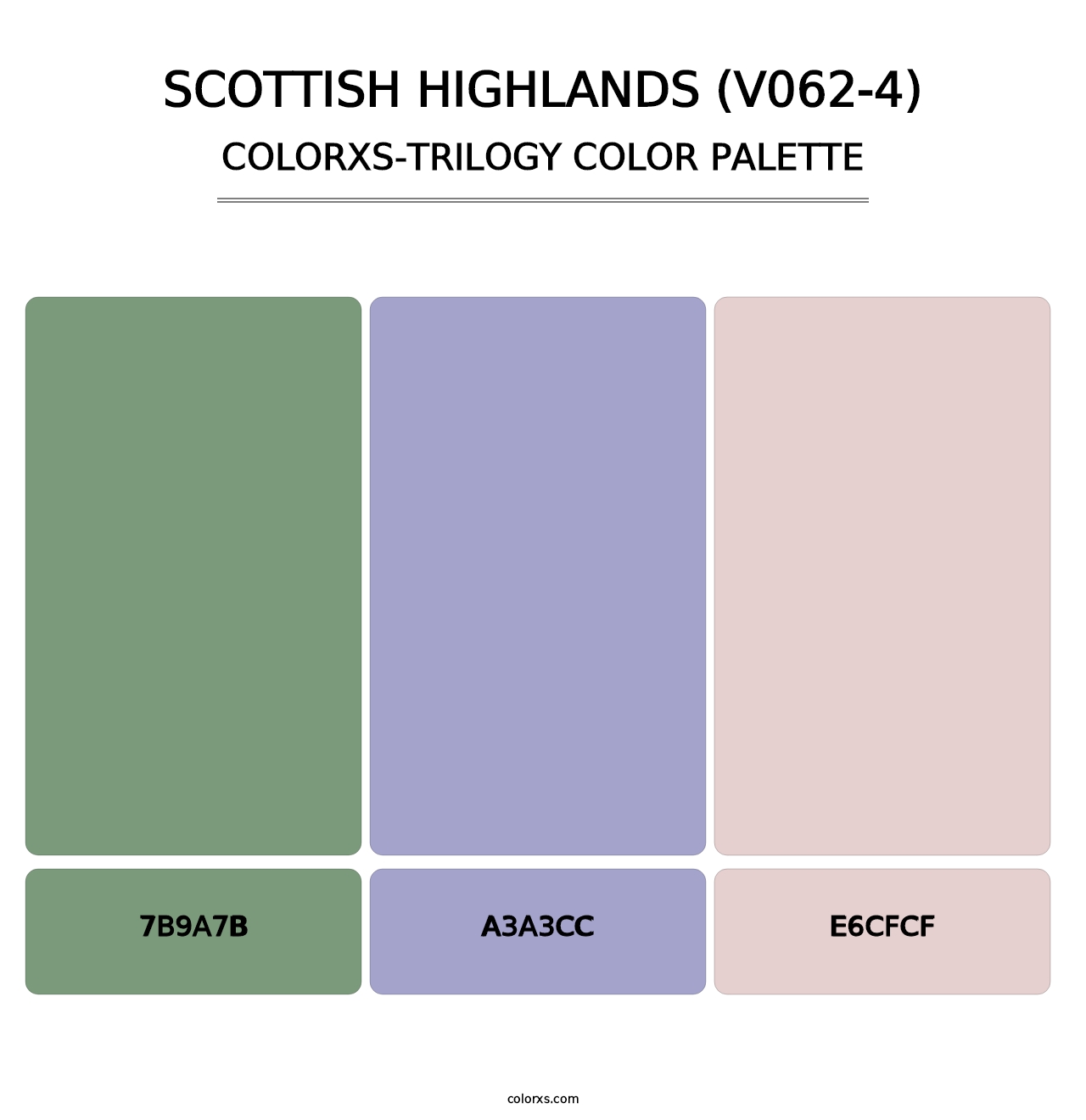 Scottish Highlands (V062-4) - Colorxs Trilogy Palette