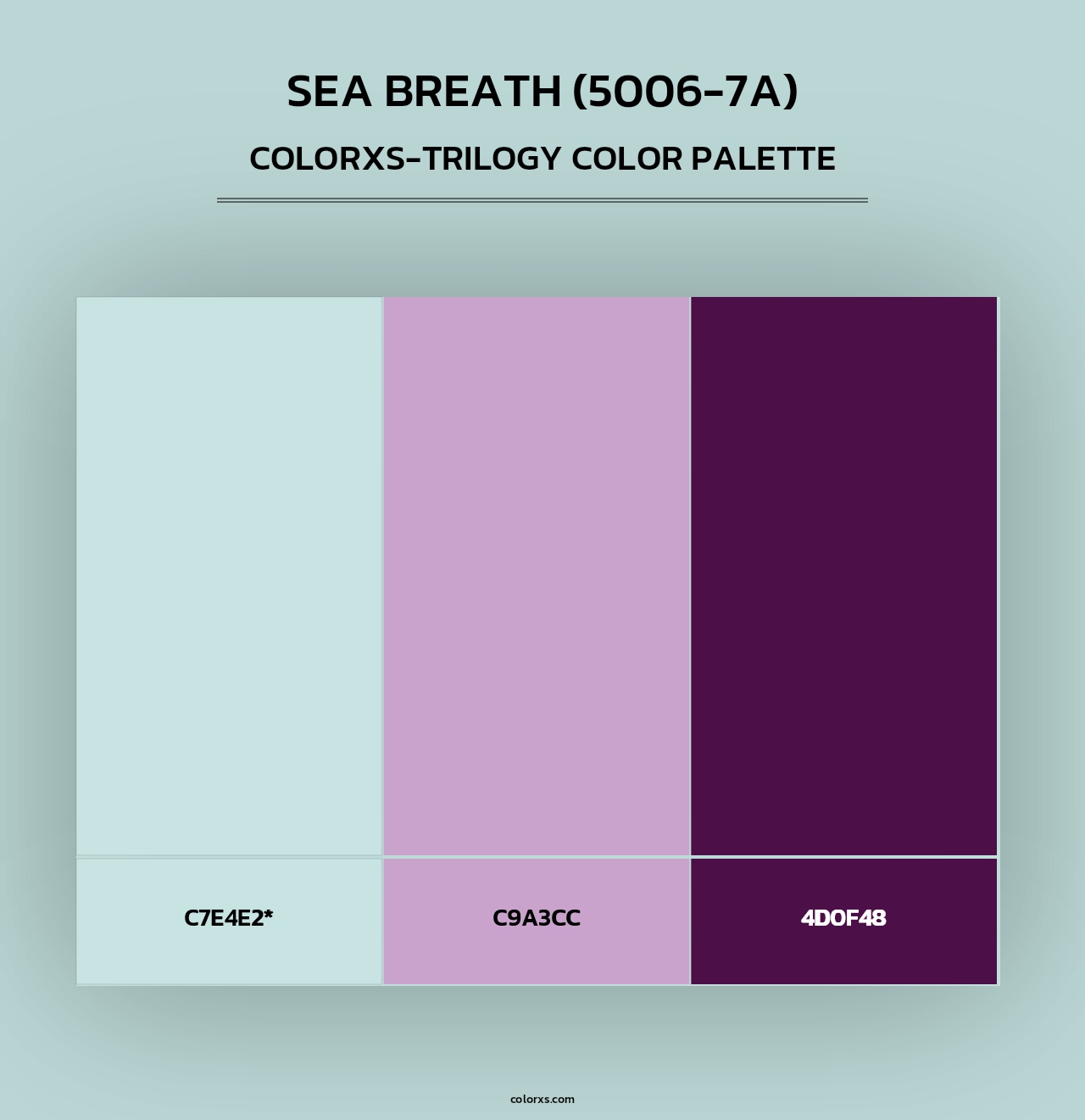 Sea Breath (5006-7A) - Colorxs Trilogy Palette