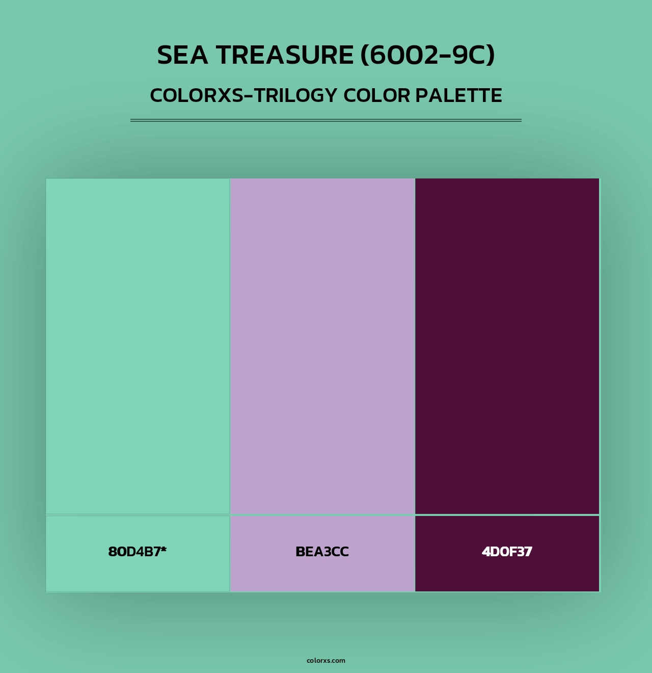Sea Treasure (6002-9C) - Colorxs Trilogy Palette