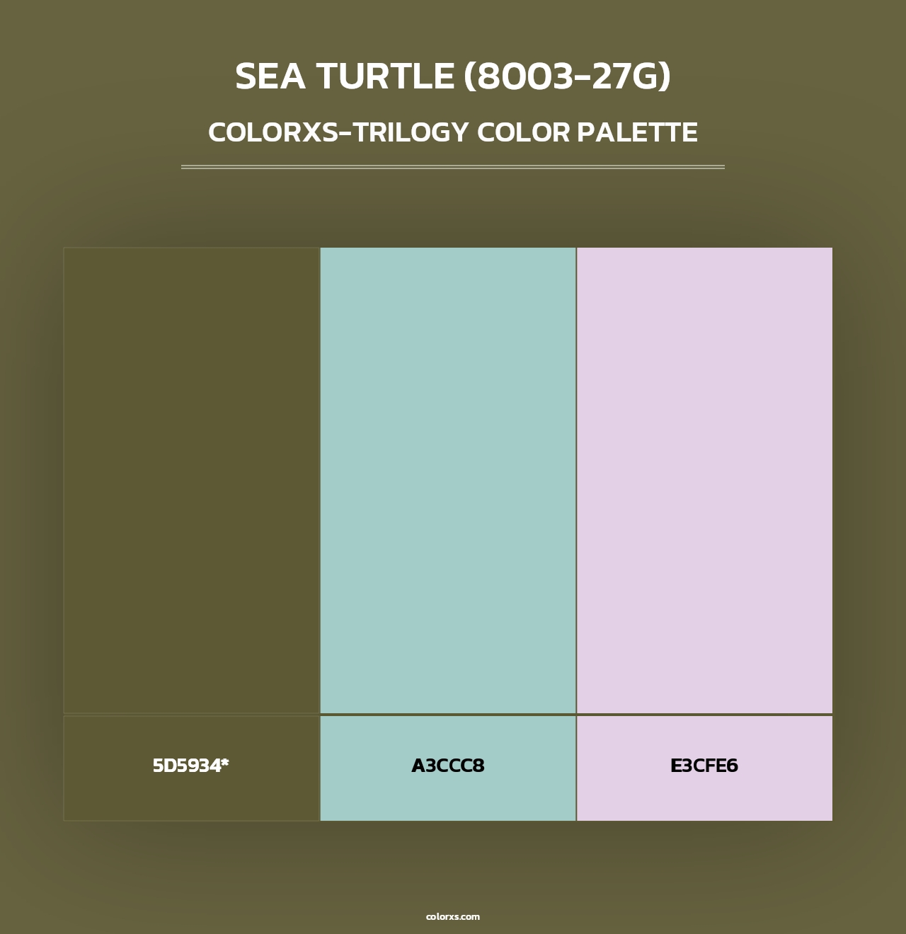 Sea Turtle (8003-27G) - Colorxs Trilogy Palette