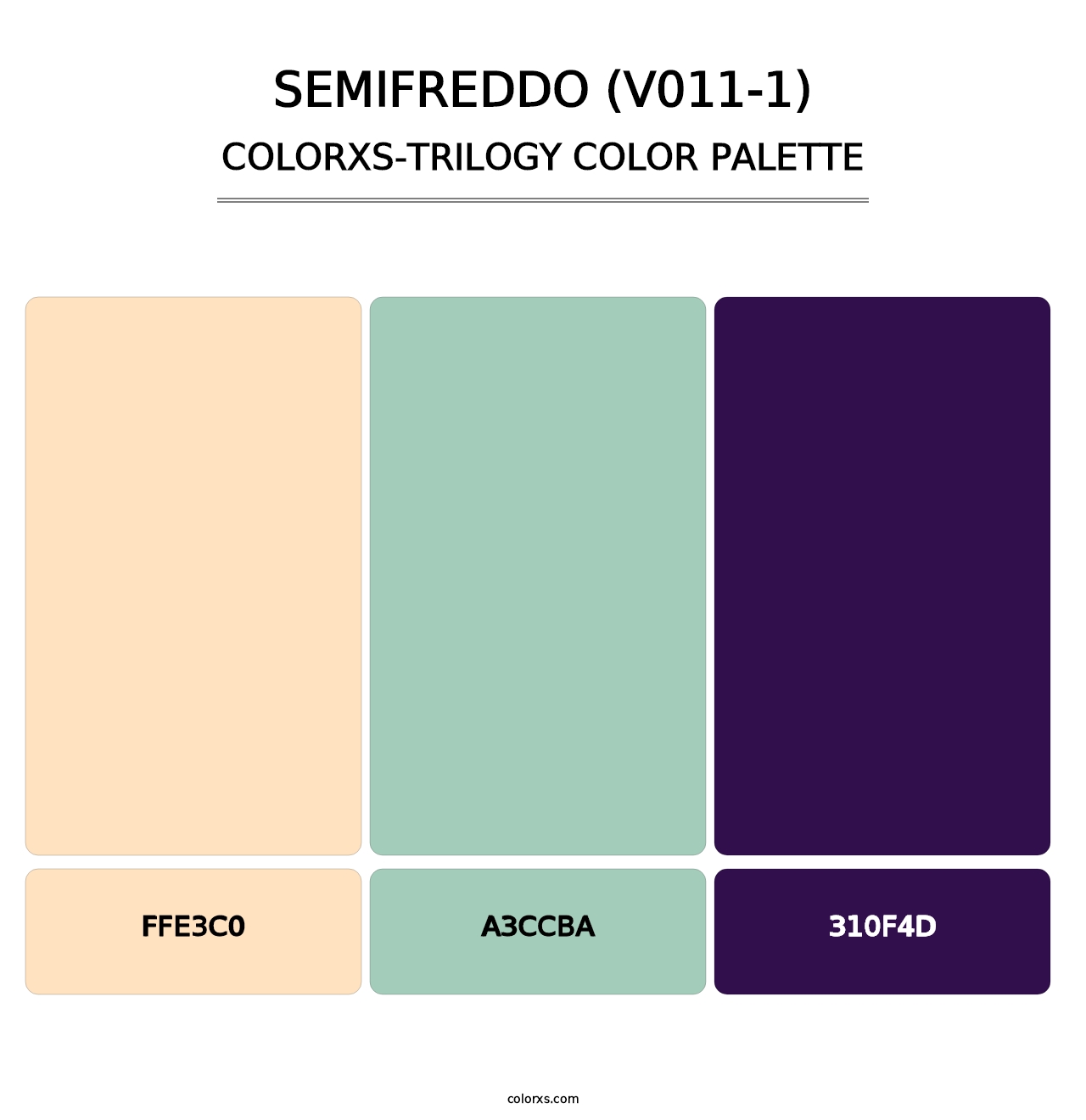 Semifreddo (V011-1) - Colorxs Trilogy Palette