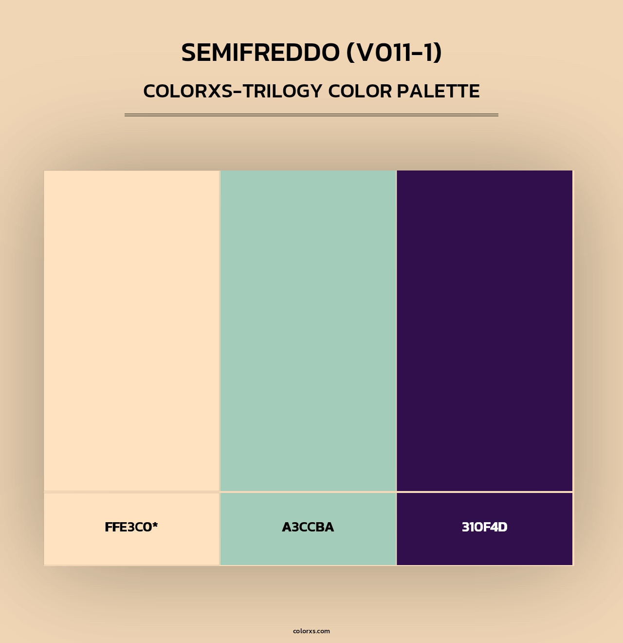 Semifreddo (V011-1) - Colorxs Trilogy Palette