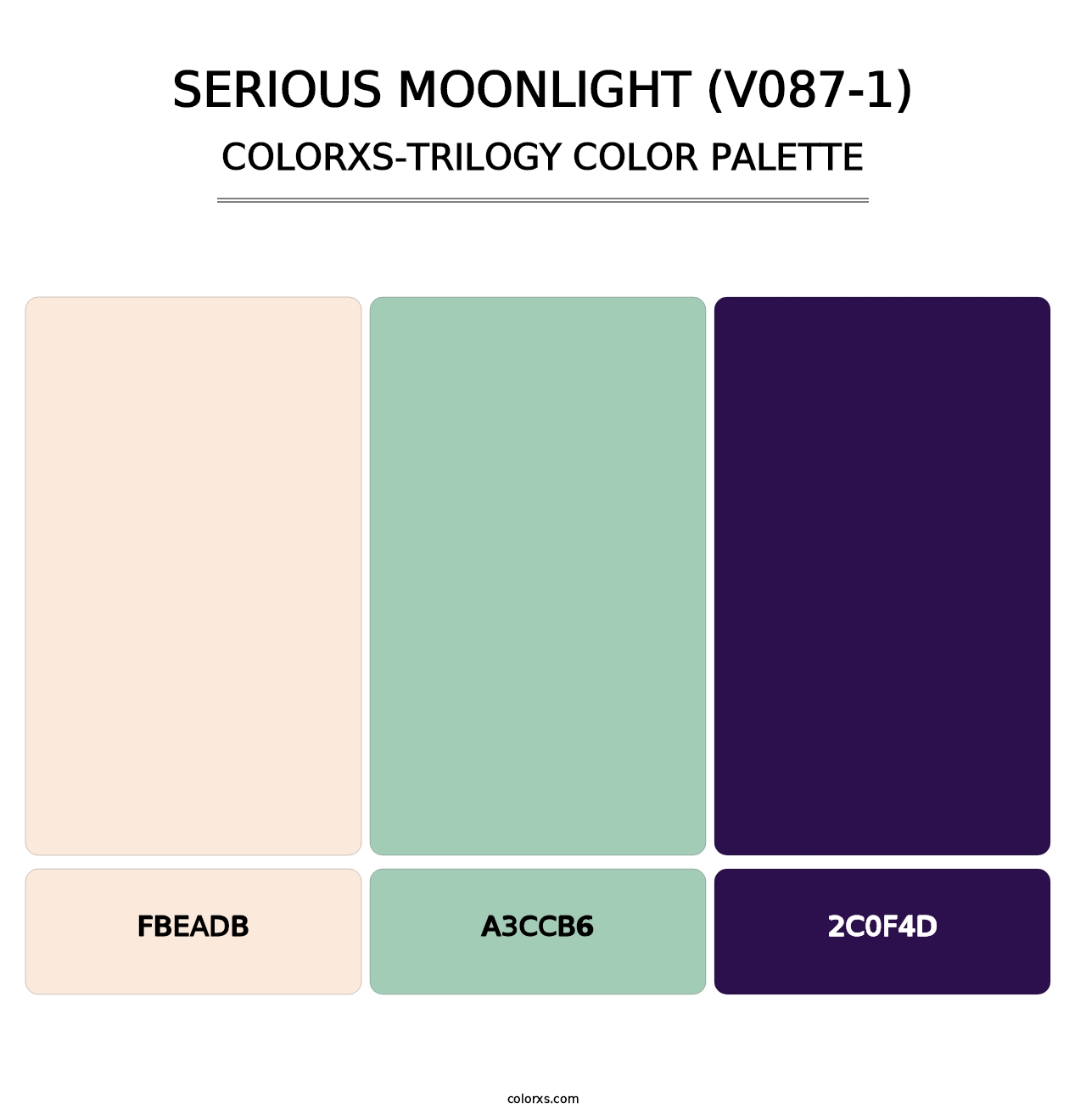 Serious Moonlight (V087-1) - Colorxs Trilogy Palette