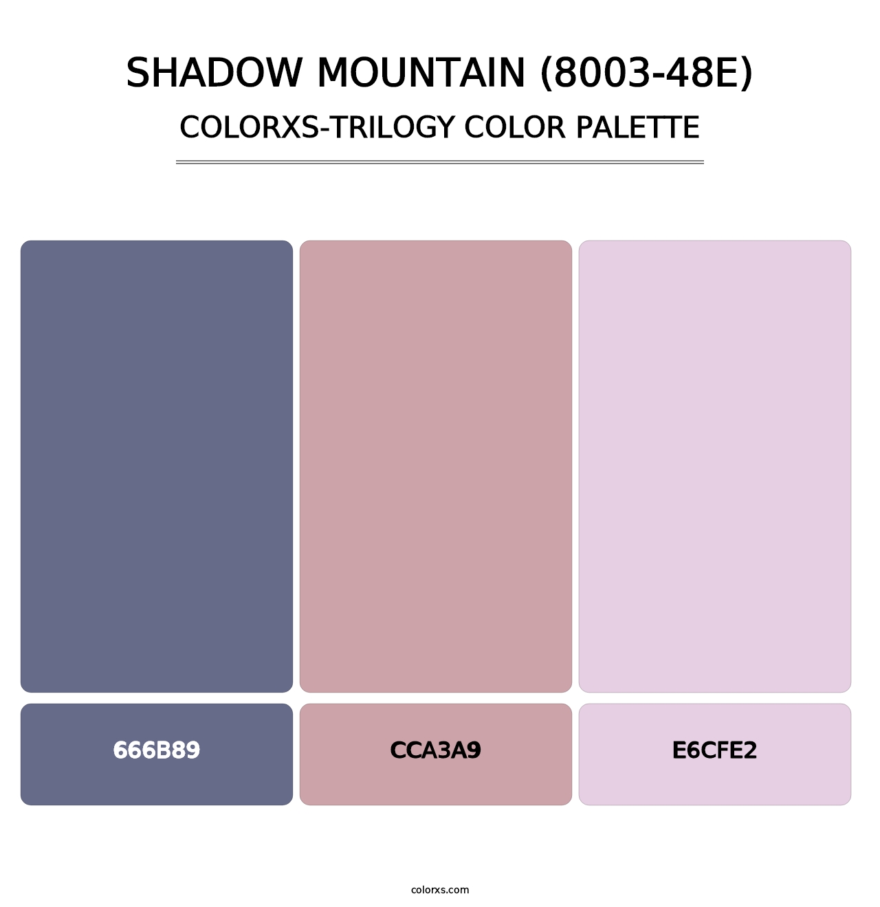 Shadow Mountain (8003-48E) - Colorxs Trilogy Palette