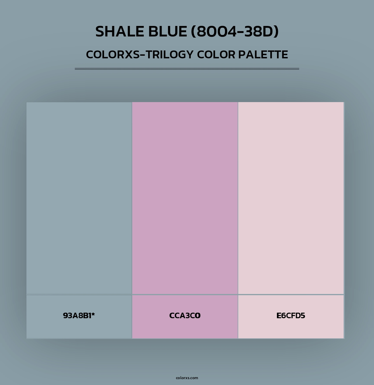 Shale Blue (8004-38D) - Colorxs Trilogy Palette