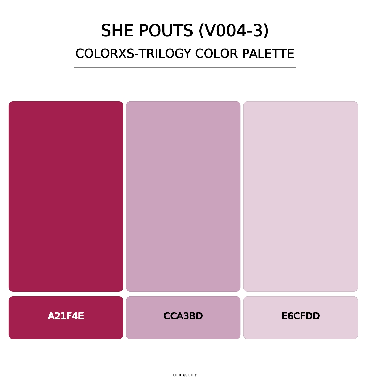 She Pouts (V004-3) - Colorxs Trilogy Palette