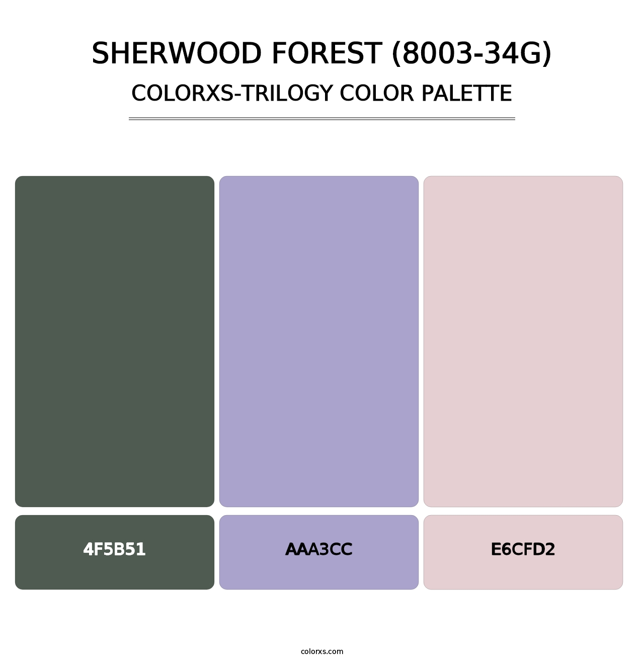 Sherwood Forest (8003-34G) - Colorxs Trilogy Palette