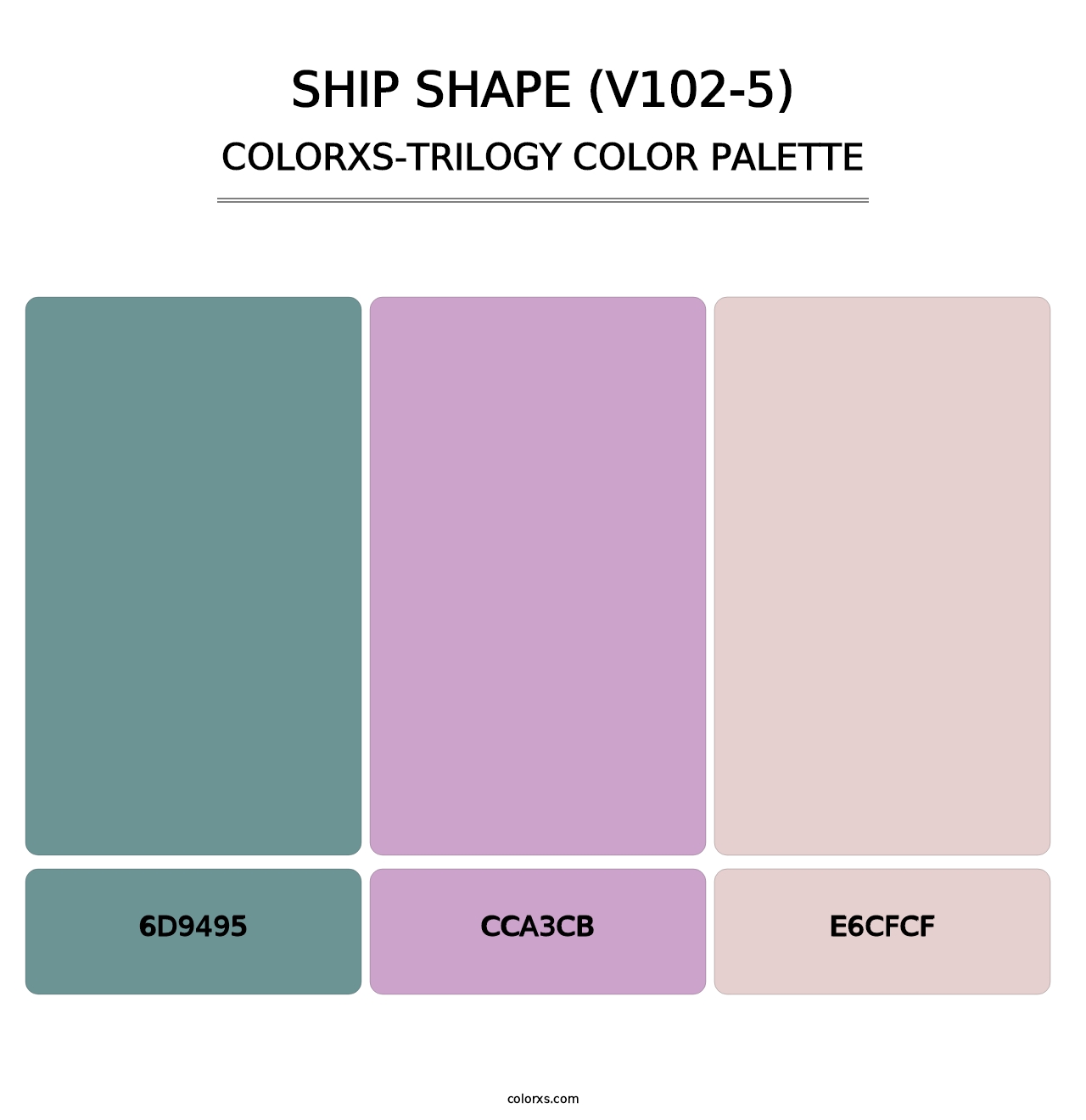 Ship Shape (V102-5) - Colorxs Trilogy Palette