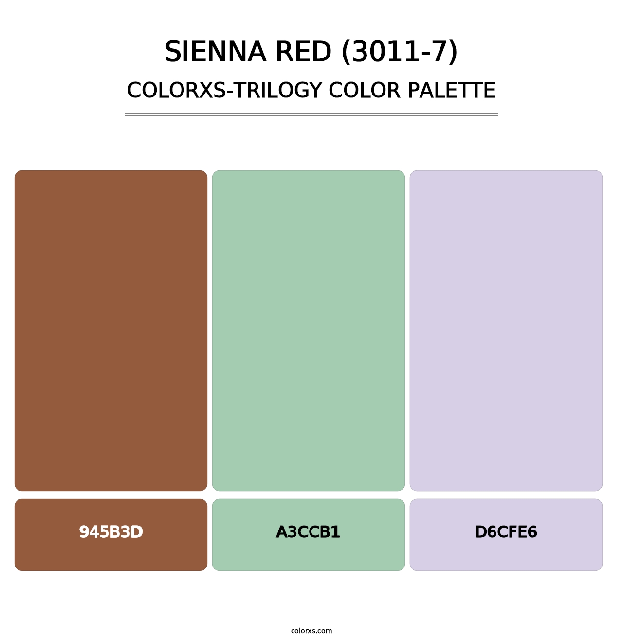 Sienna Red (3011-7) - Colorxs Trilogy Palette