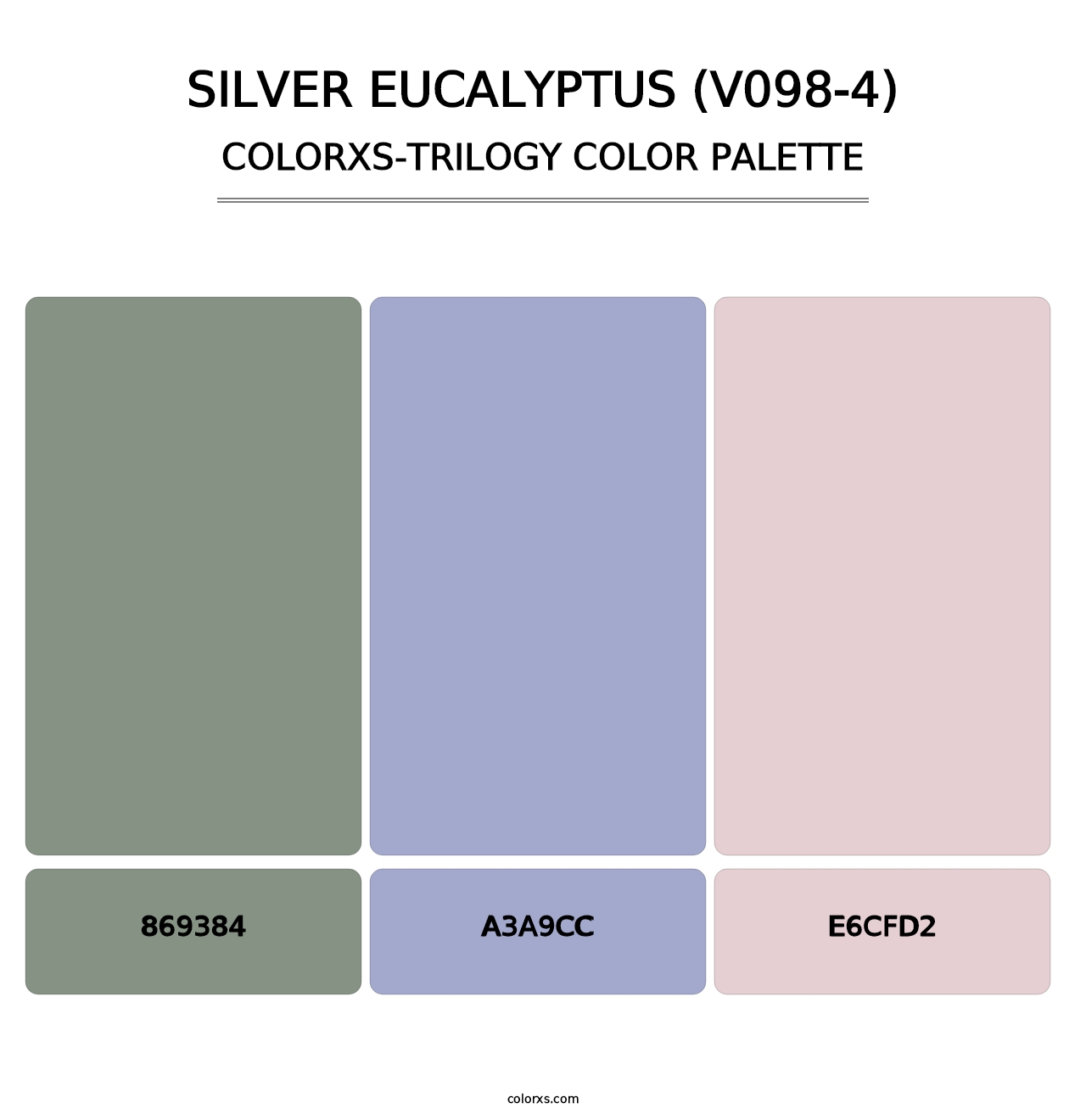 Silver Eucalyptus (V098-4) - Colorxs Trilogy Palette