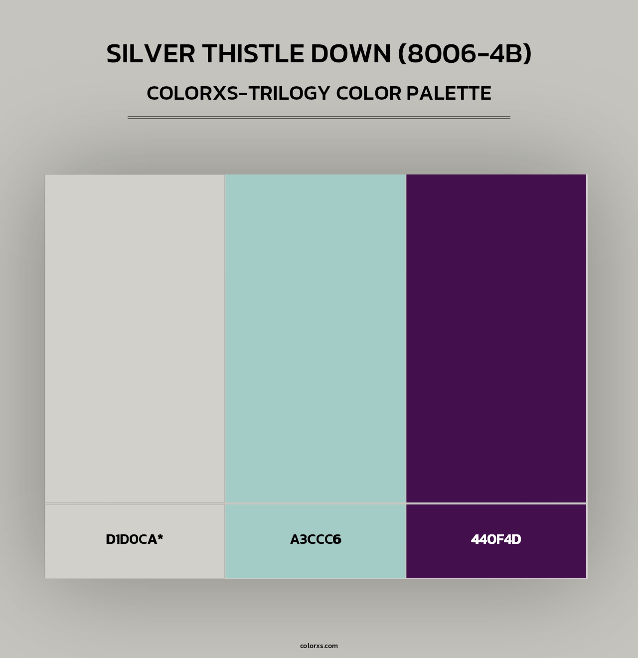 Silver Thistle Down (8006-4B) - Colorxs Trilogy Palette