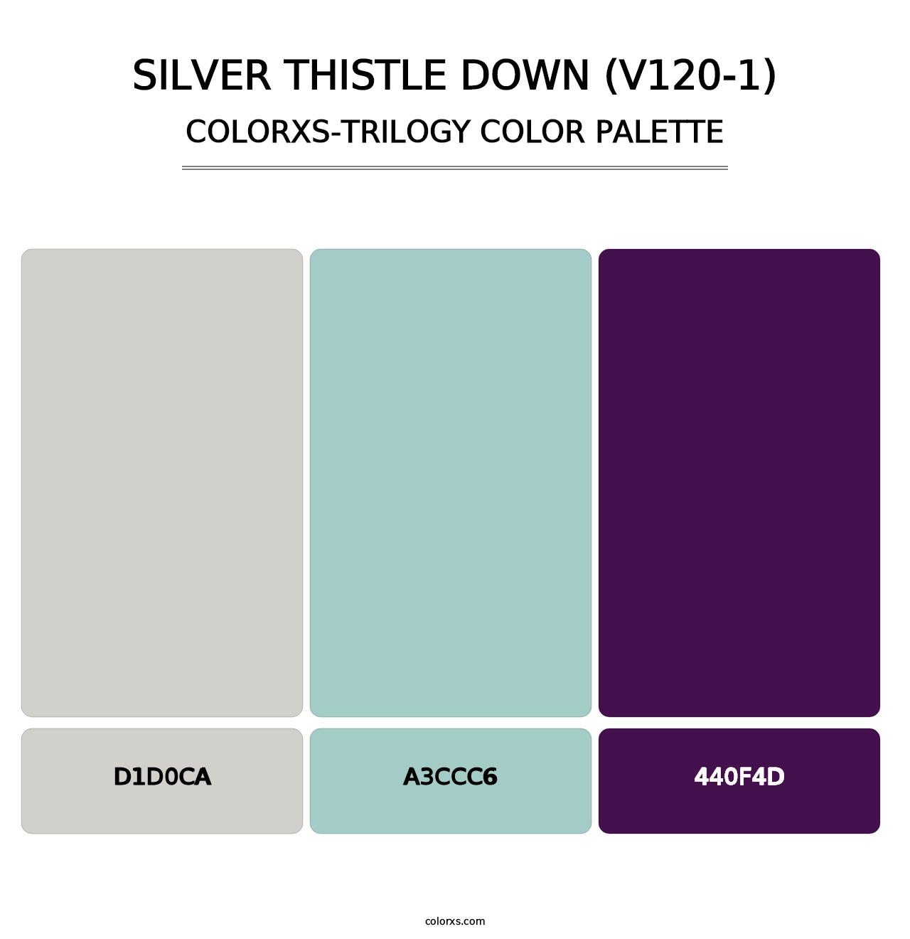 Silver Thistle Down (V120-1) - Colorxs Trilogy Palette