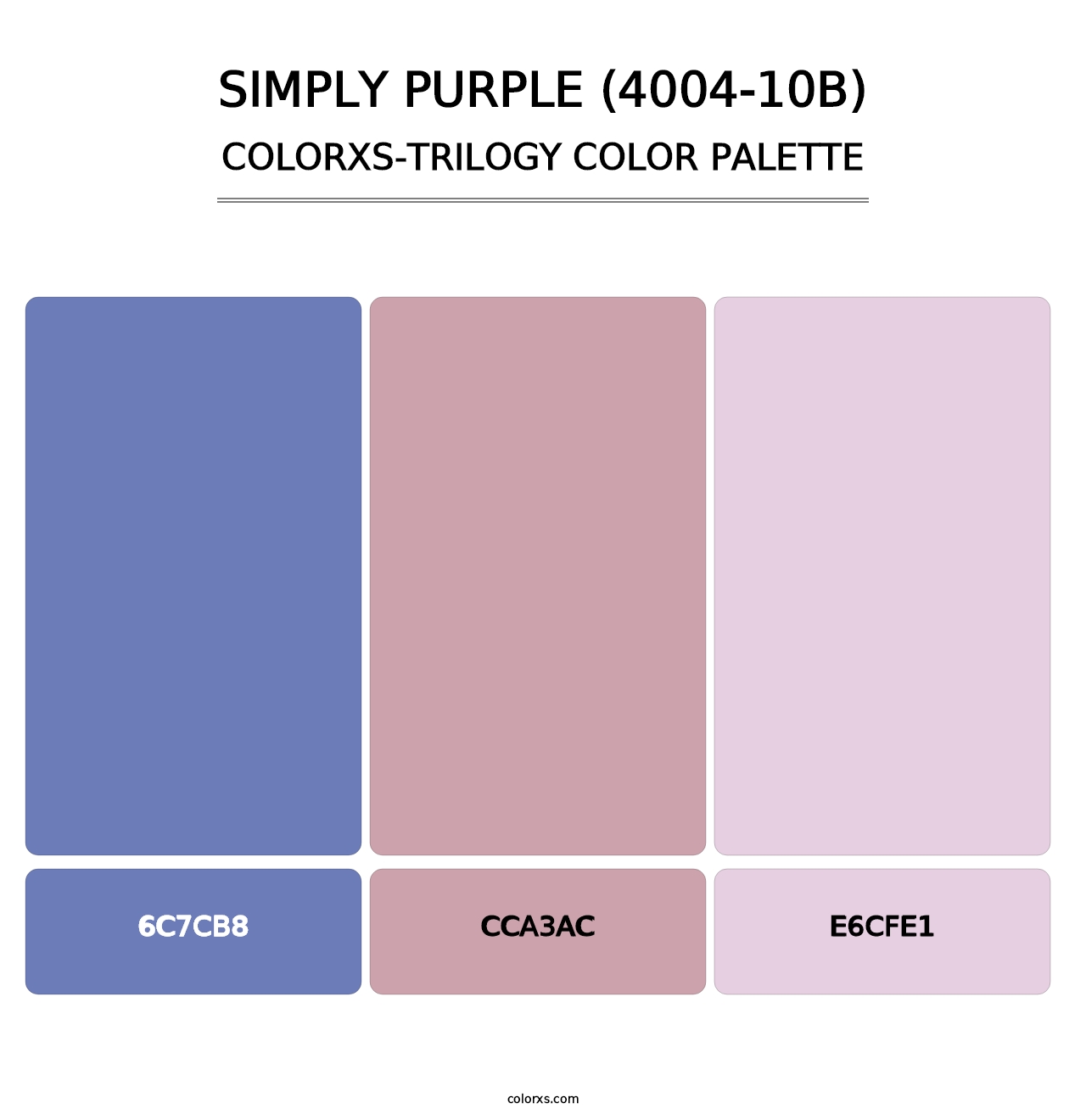 Simply Purple (4004-10B) - Colorxs Trilogy Palette