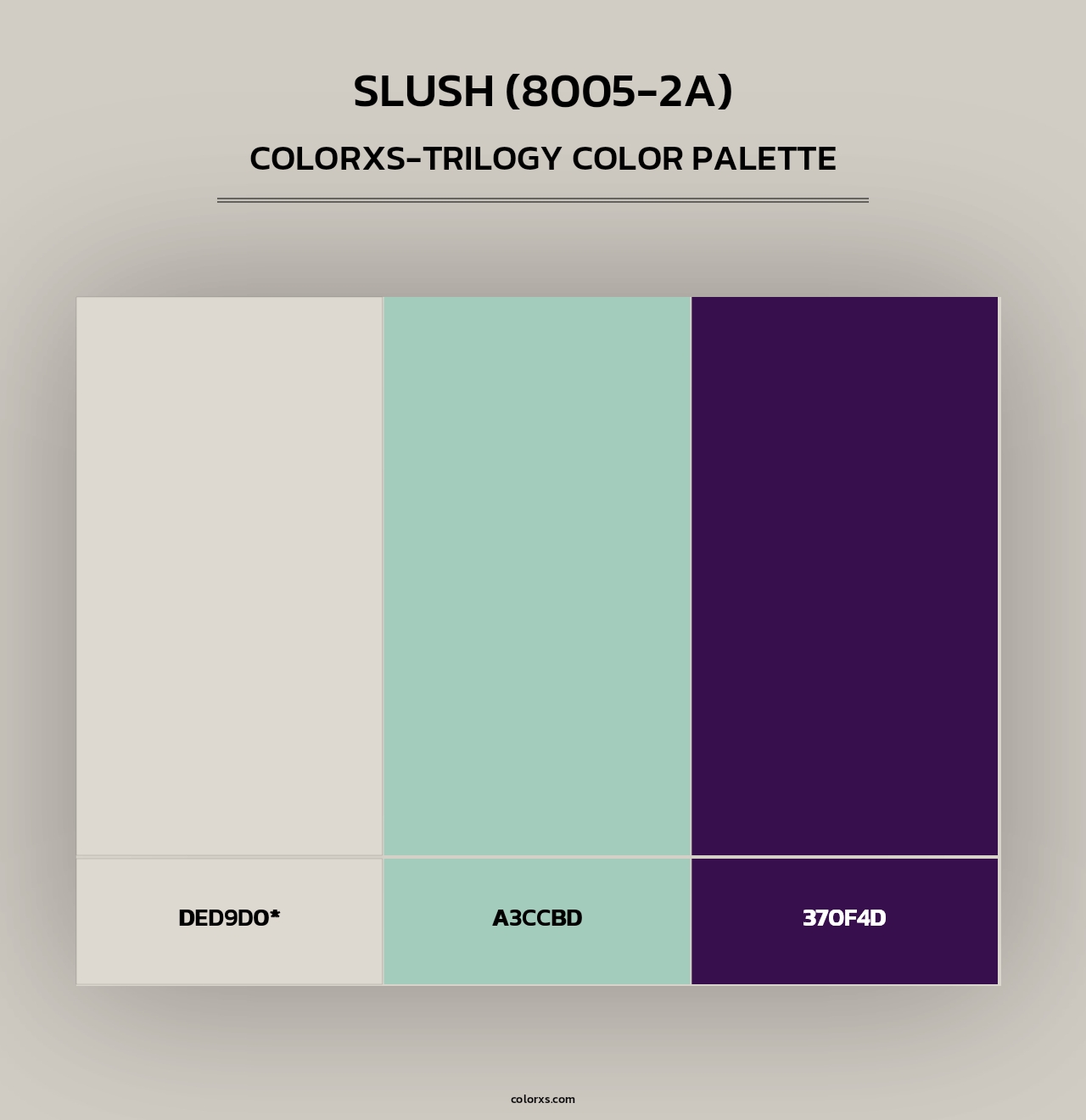 Slush (8005-2A) - Colorxs Trilogy Palette
